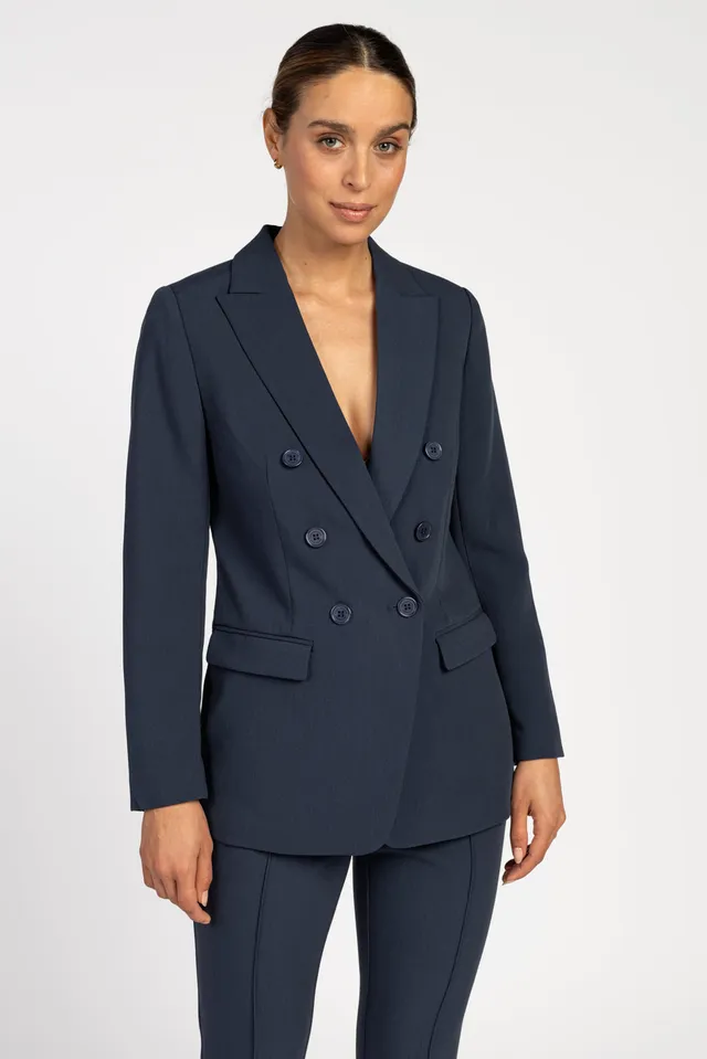 Aaiko Perize blazer blu iris sartoriale