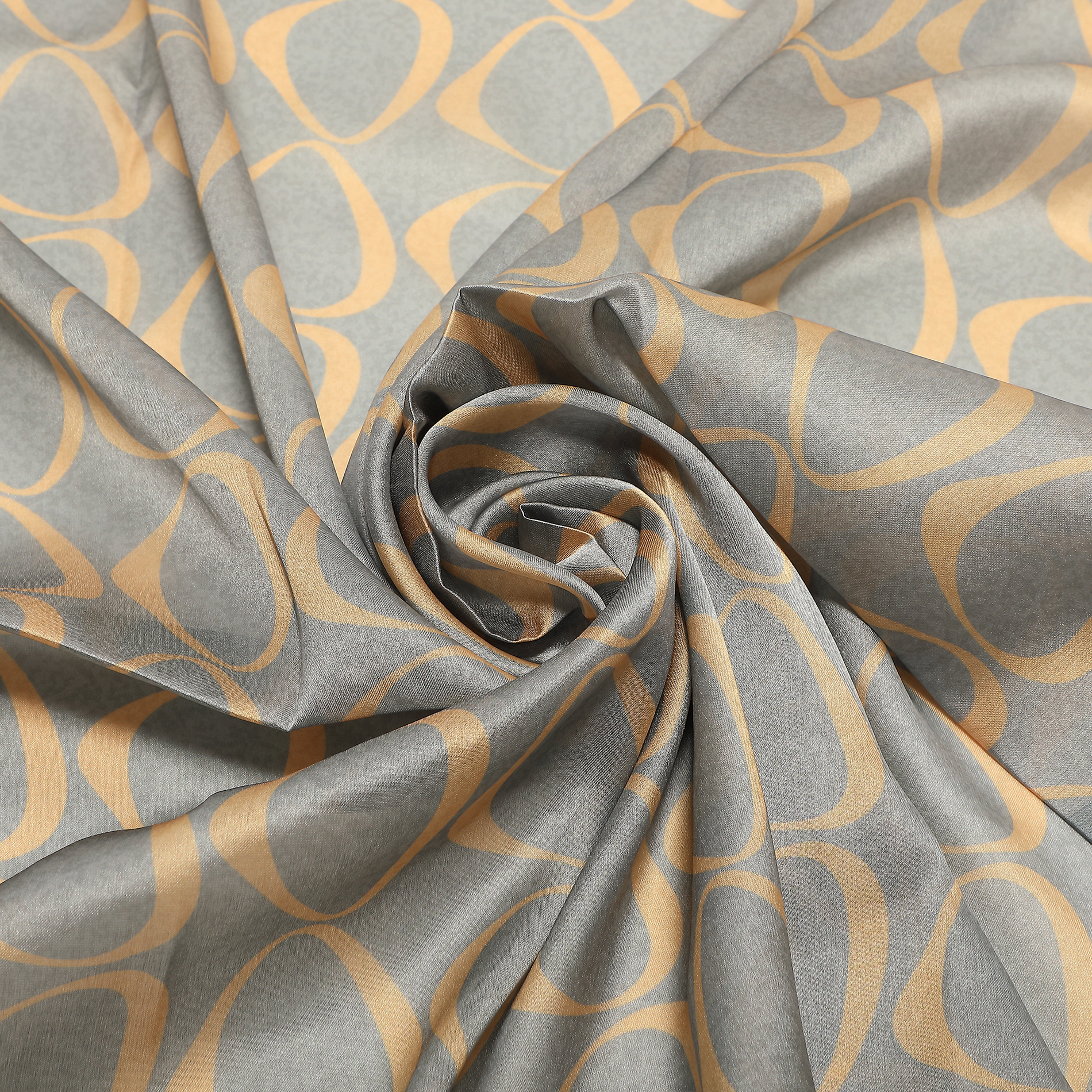 Mimi Mua Foulard Cerchietti 90x90 Verde Militare Satinato