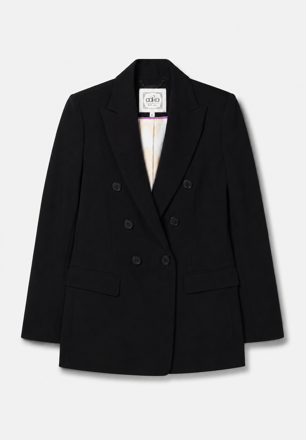 Aaiko Perize blazer nero sartoriale