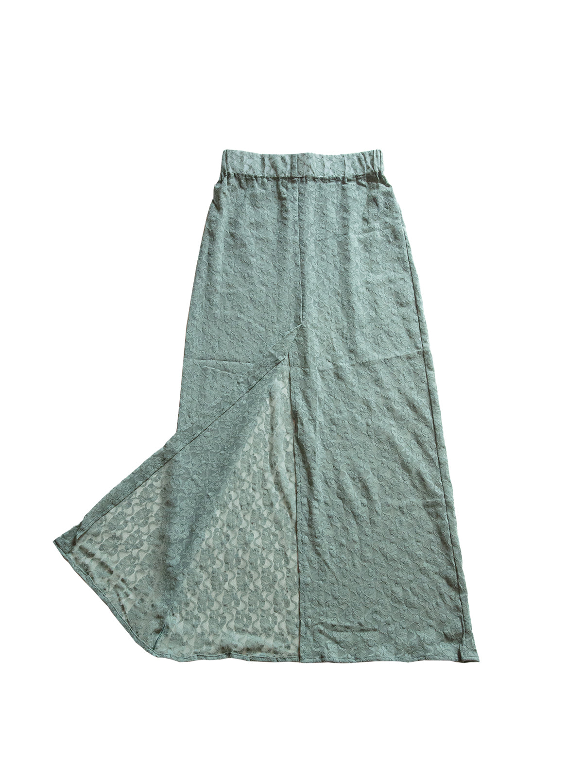 GiglioTigrato Memphis gonna verde salvia pizzo lunga