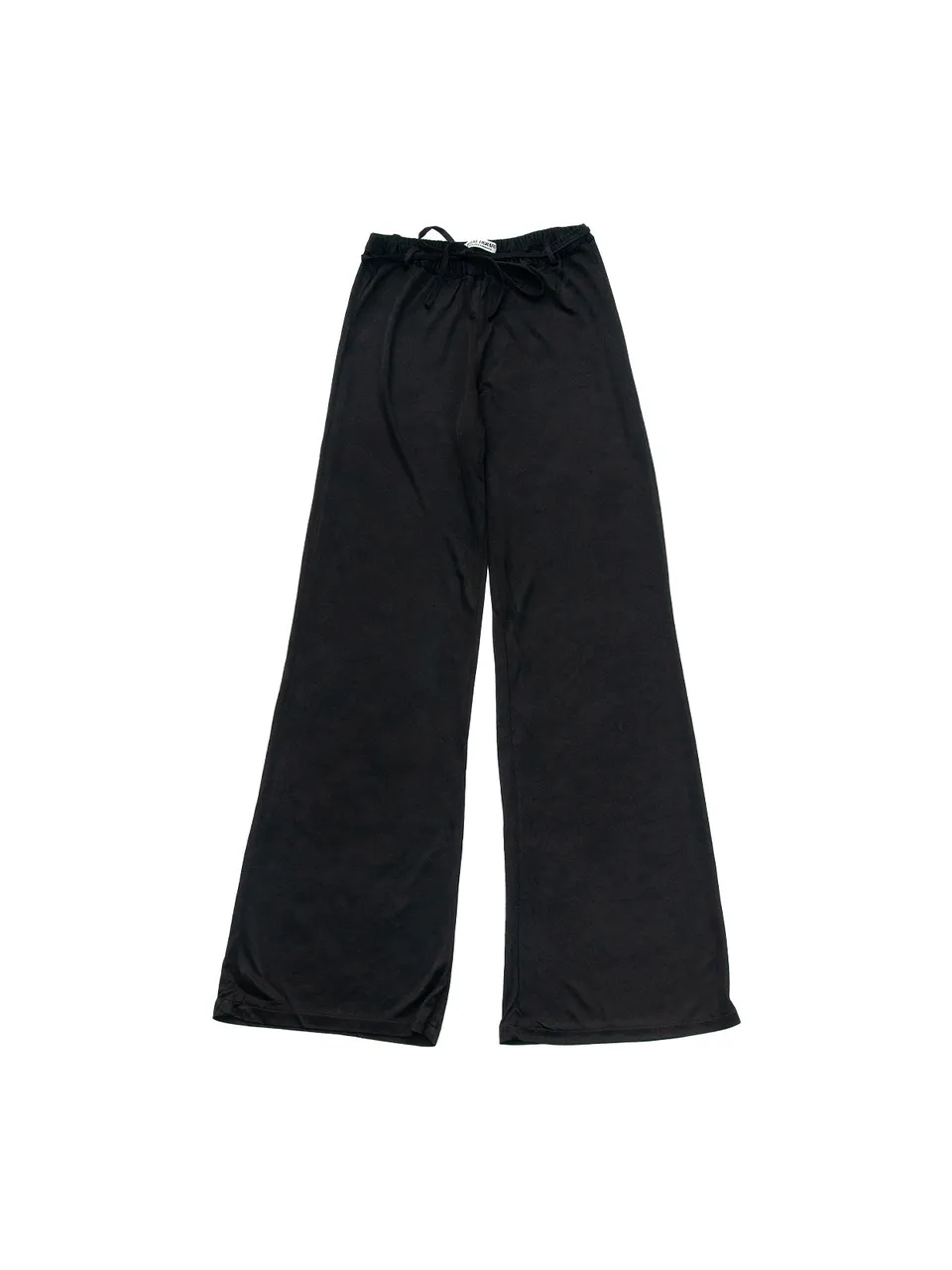 Giglio Tigrato Wudang pantaloni neri viscosa upcycled