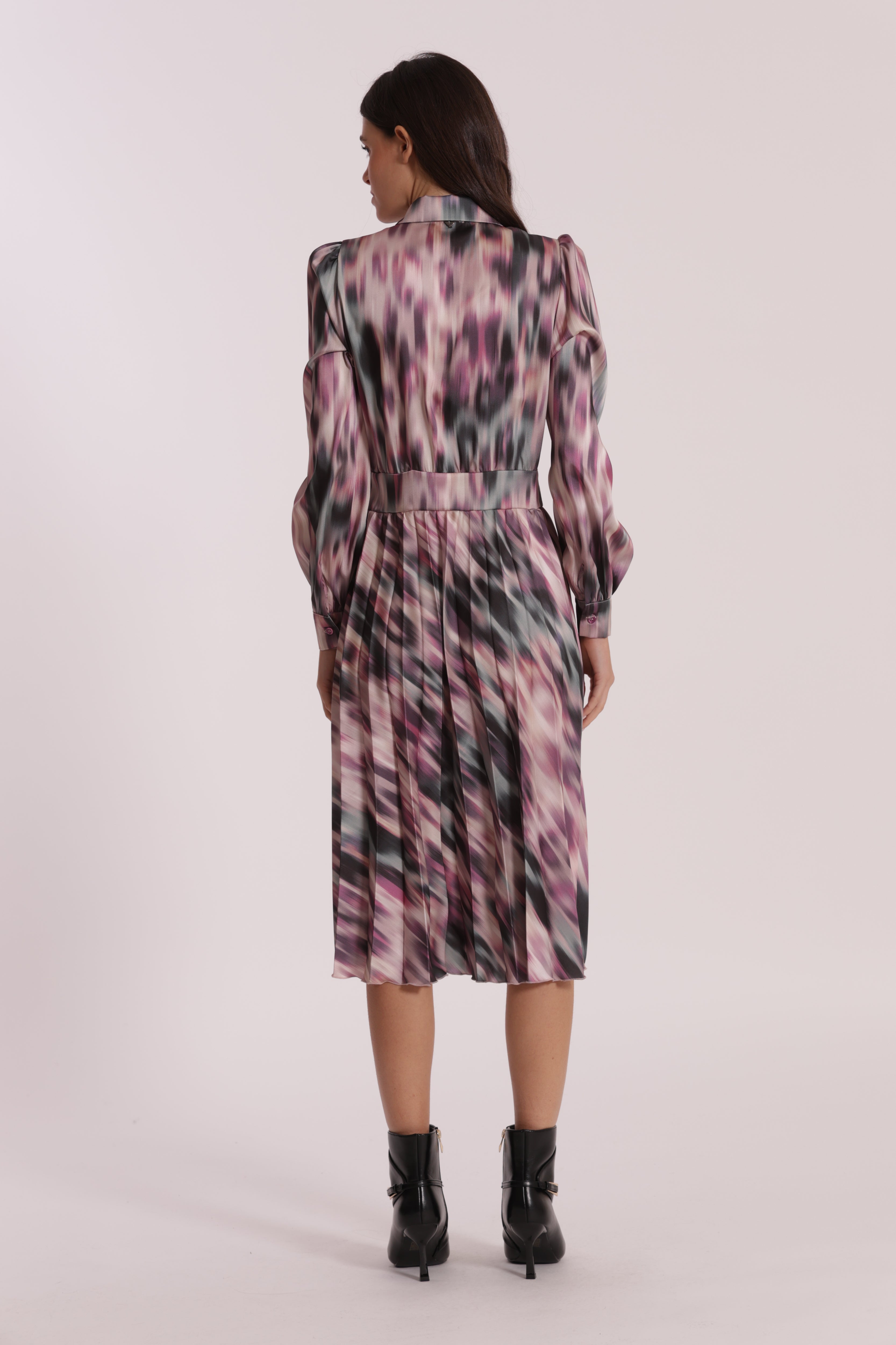 Mimi Mua Abito Chemisier Fusion Vestito Mosto Fantasia