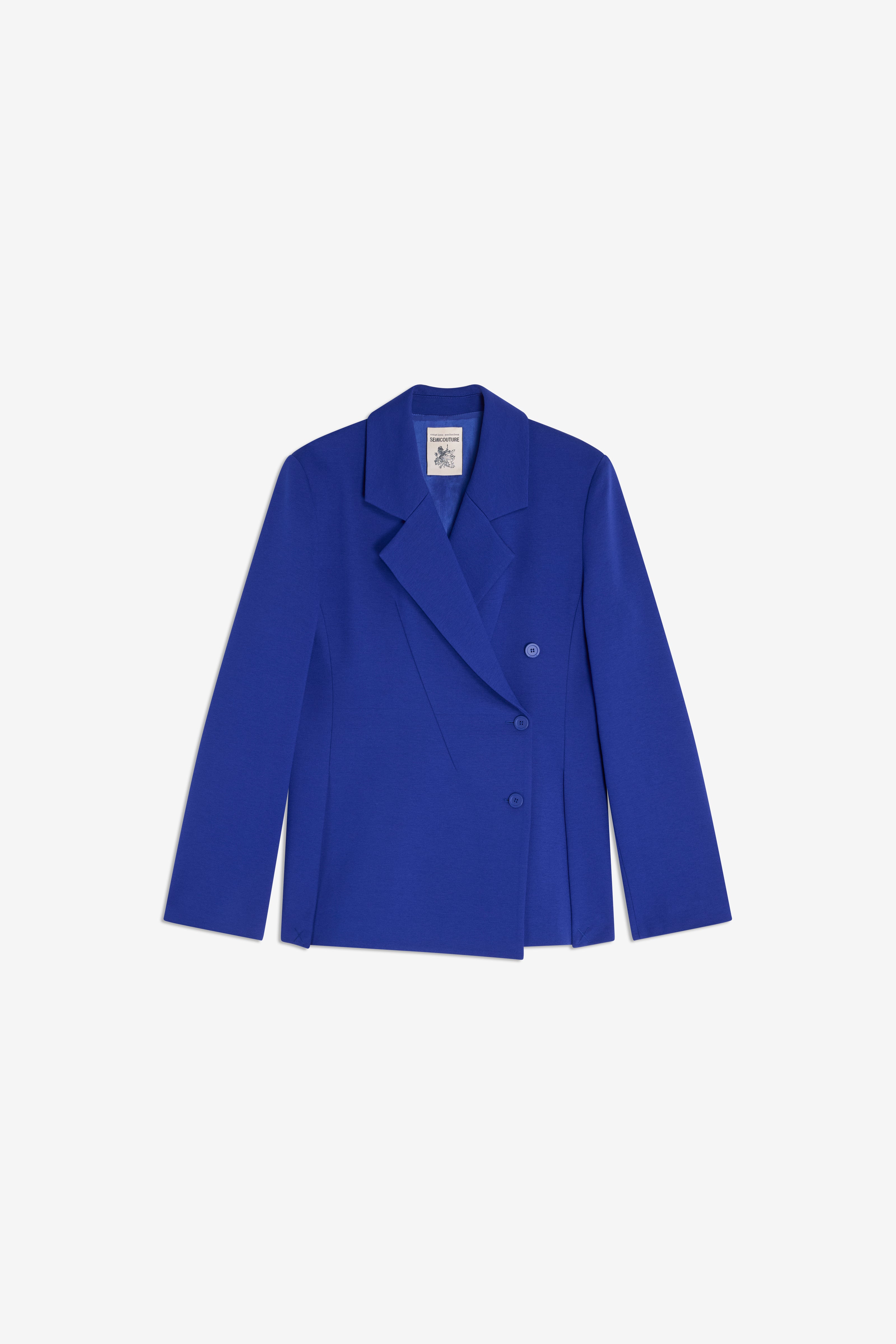 Semicouture Jorie giacca doppiopetto punto milano cina regular