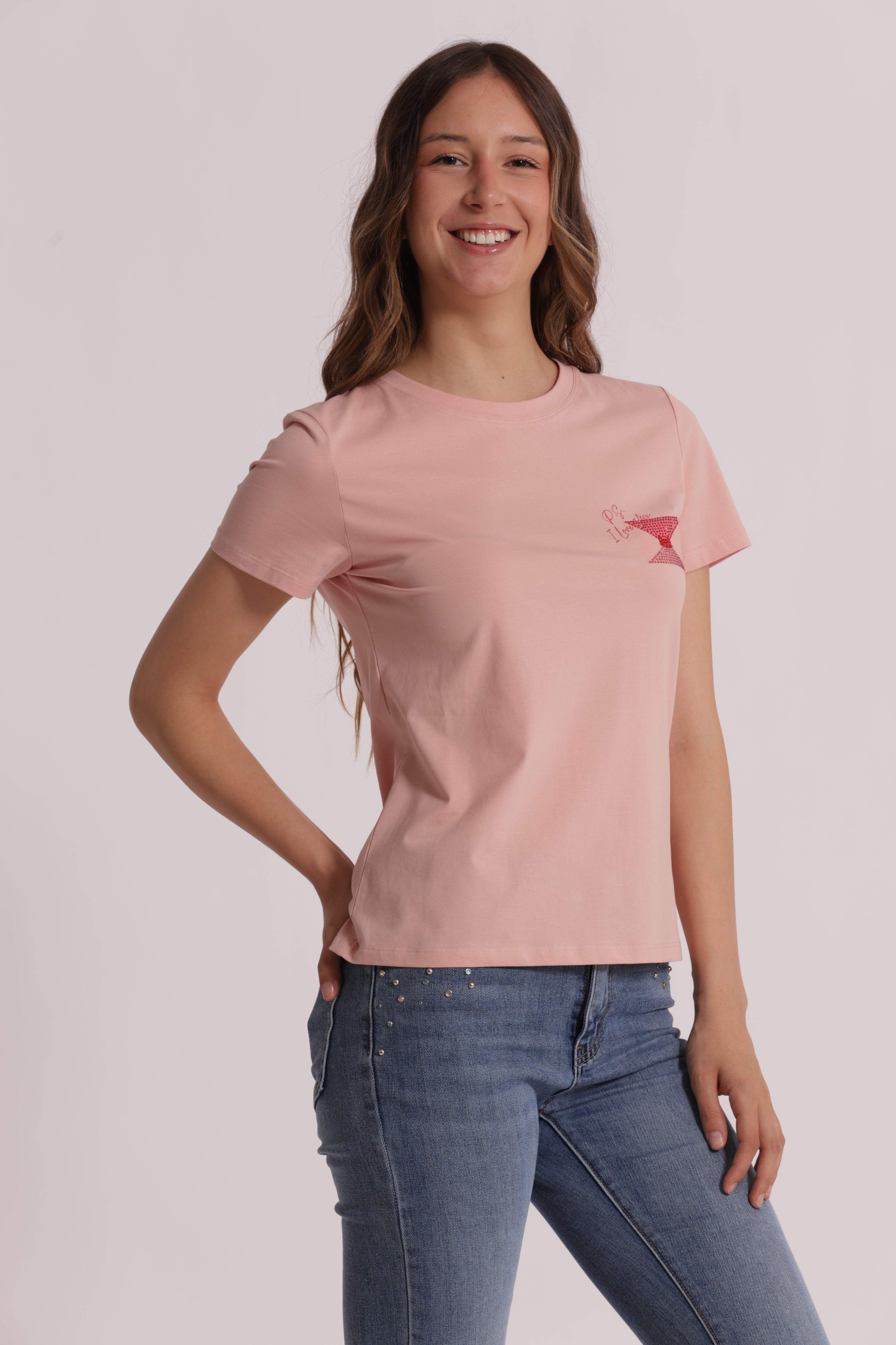 Mimi Mua P.S. I Love You t-shirt bianco cotone