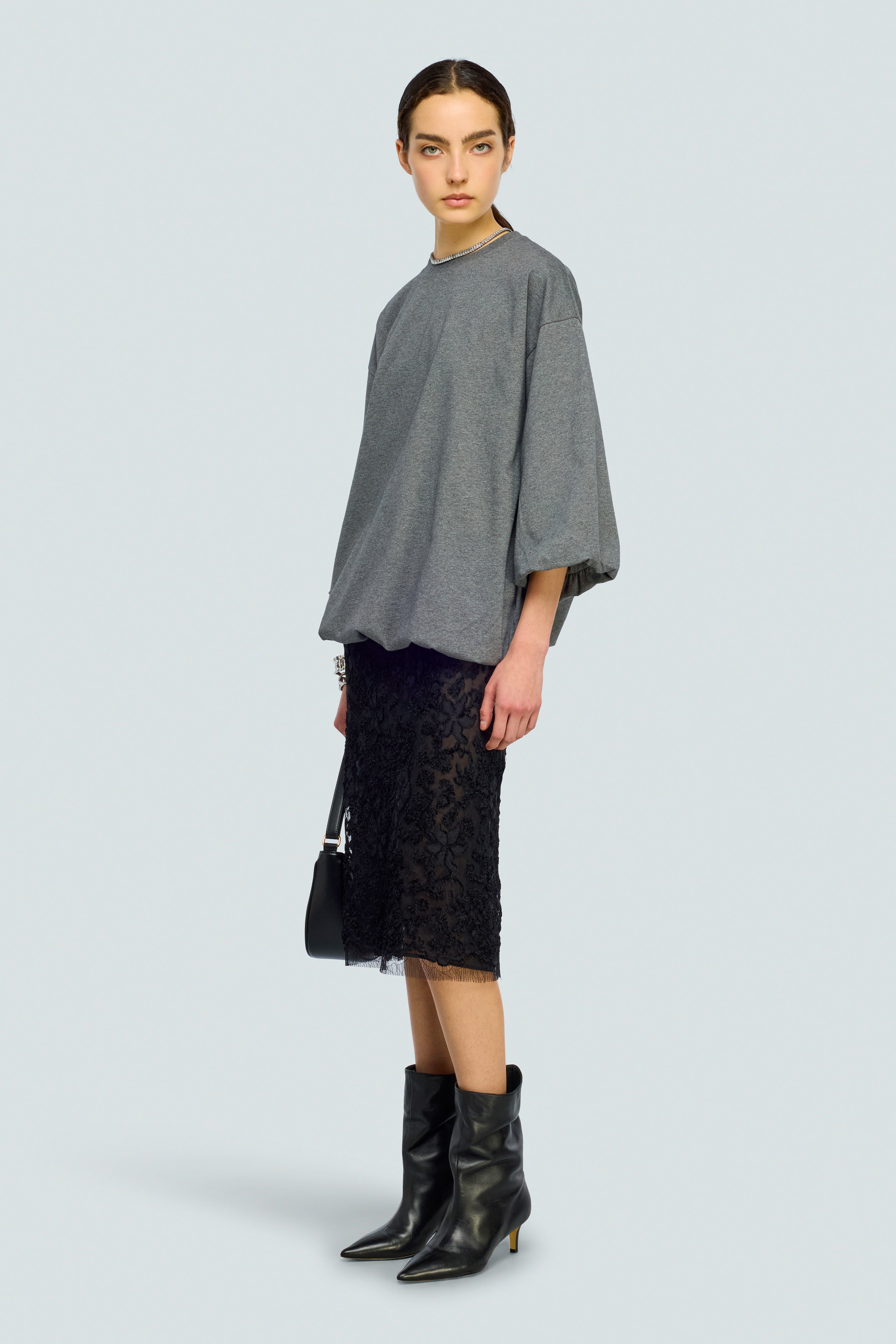 Semicouture Adria t-shirt cotone bianco scollo tondo