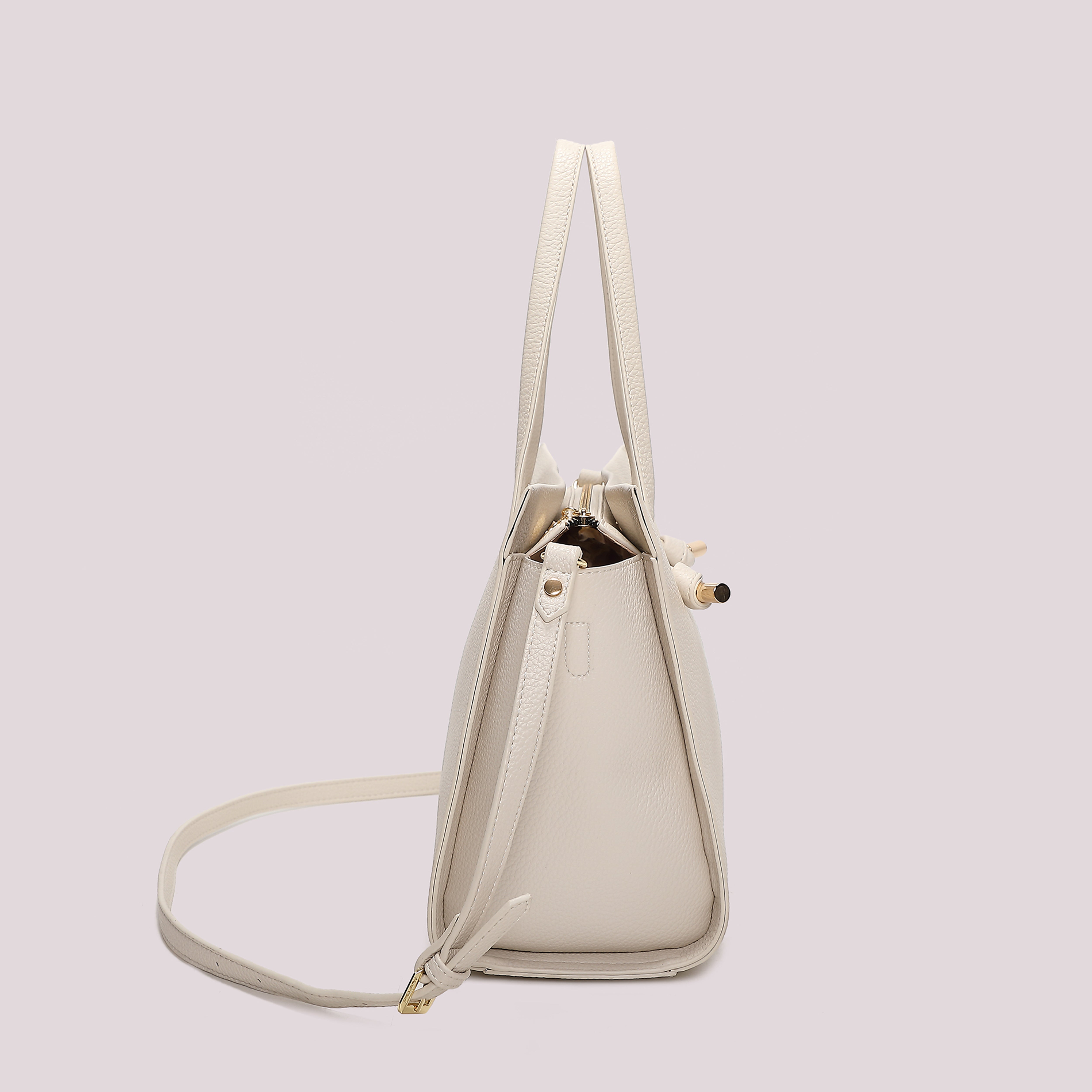 Mimi Mua Grande con Nodo Borsa a Mano Nero strutturata