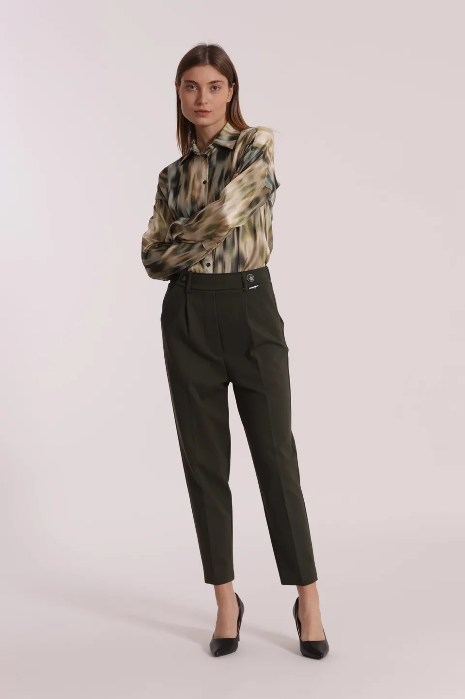 Mimi Mua Pantalone Palloncino pantaloni punto Milano nero