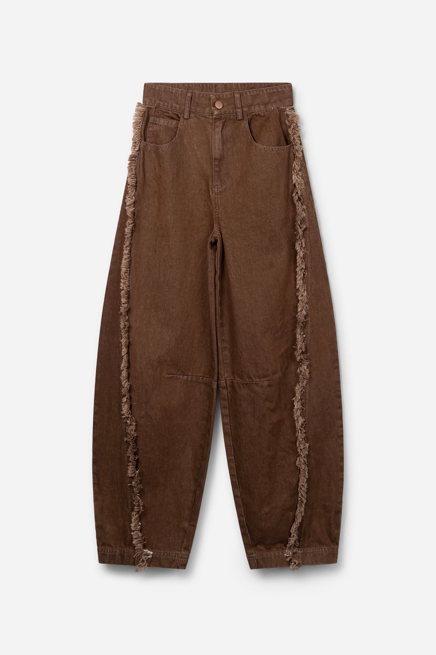 Aaiko Quinn jeans fudge barrel frange bambina
