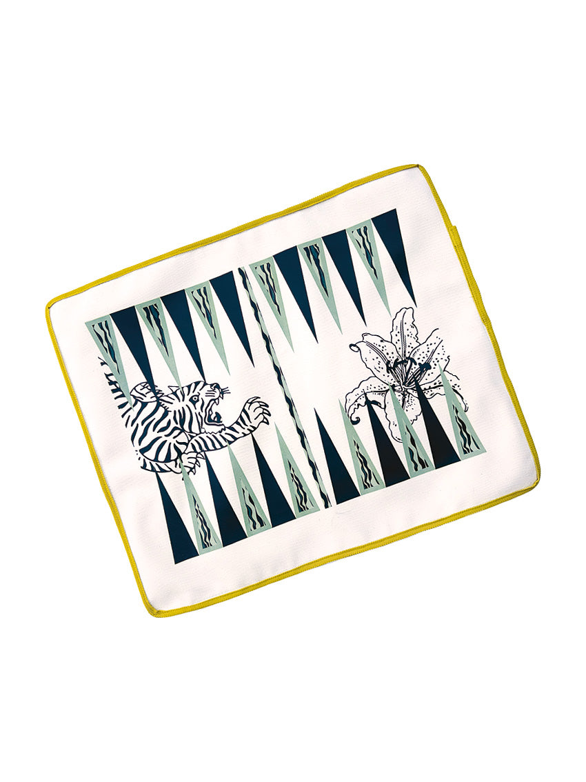 Giglio Tigrato Backgammon 5 gioco viaggio arrotolabile