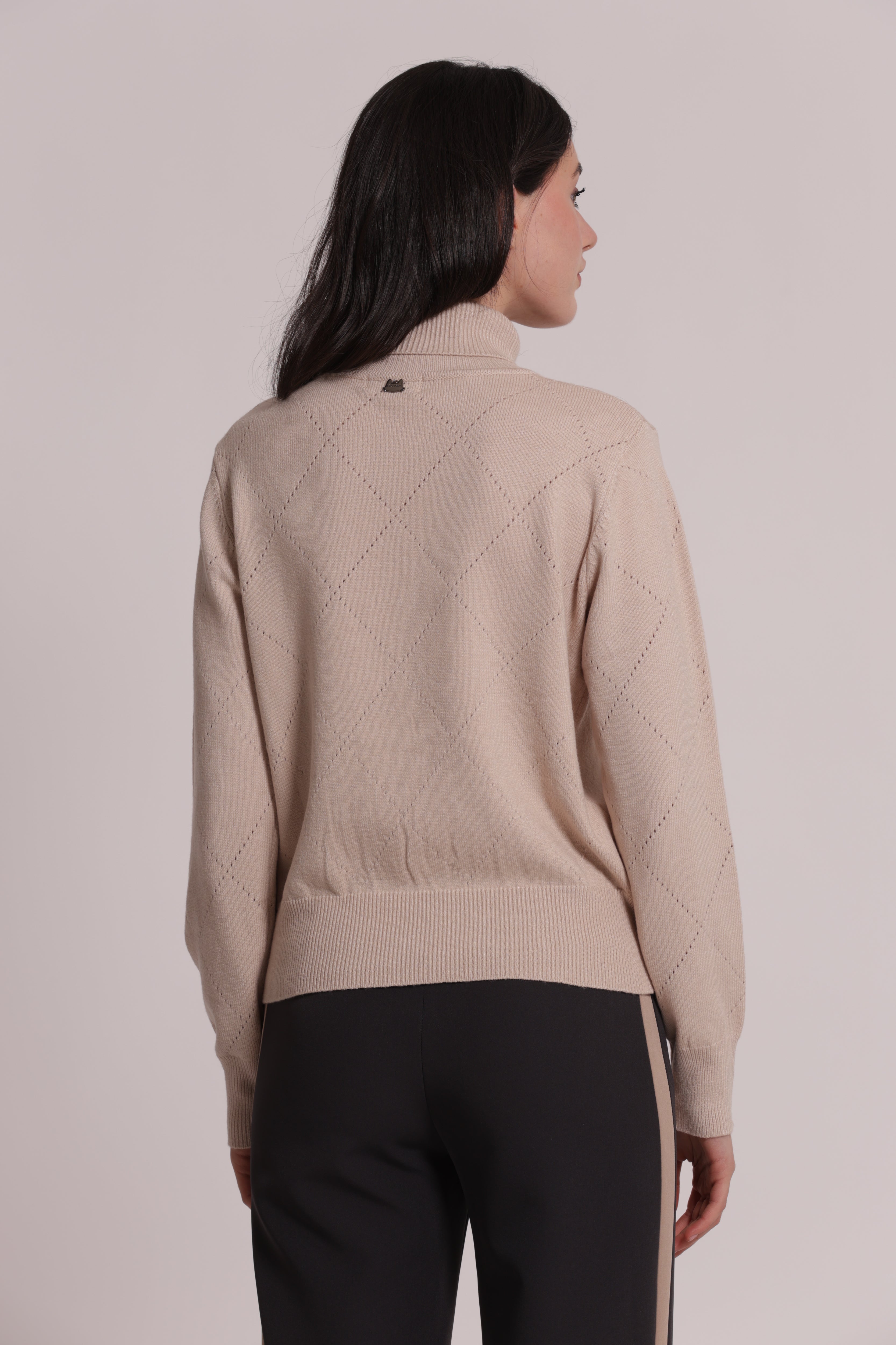 Mimi Mua Maglia a Collo Alto maglia nero