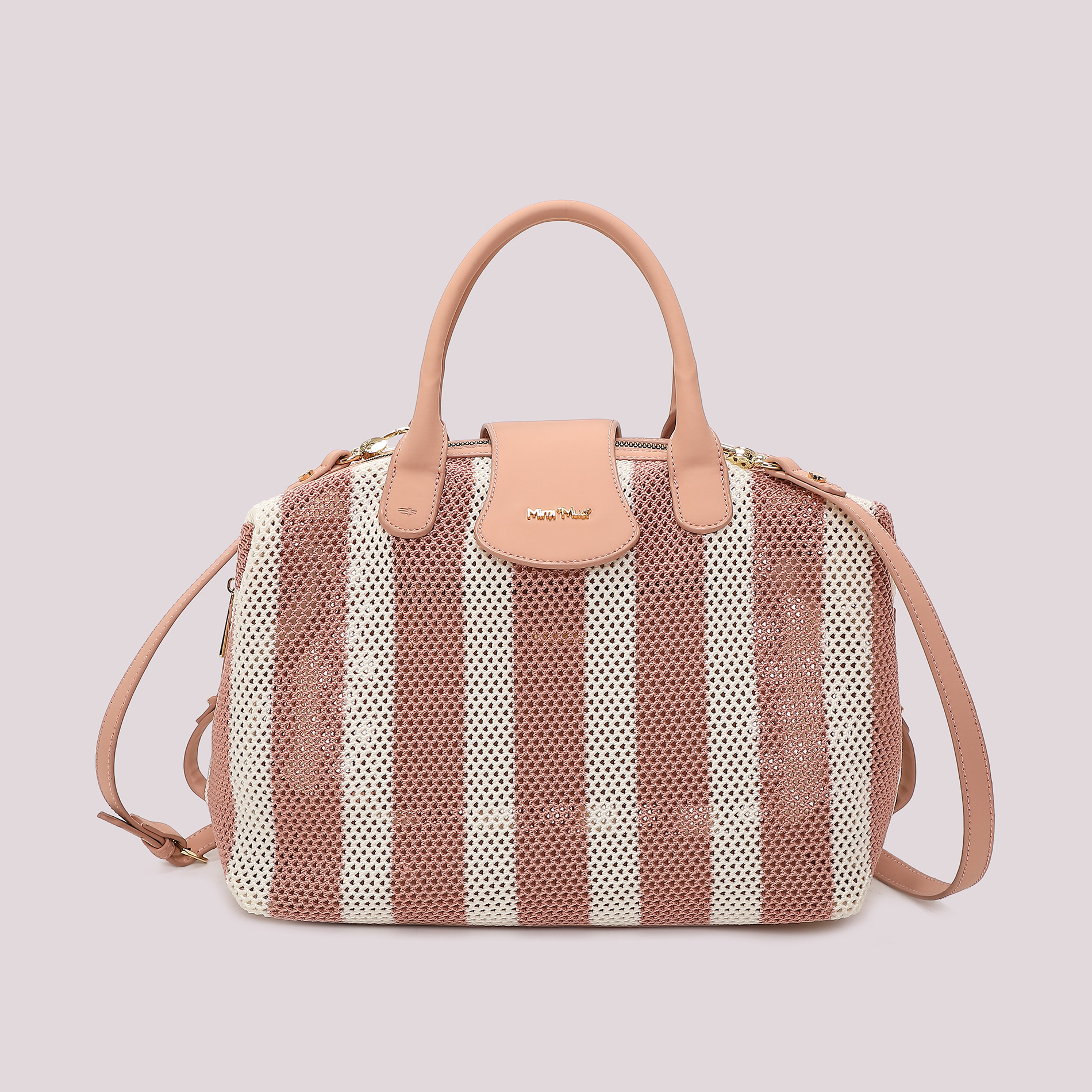 Mimi Mua Borsa Bauletto Rete a Righe borsa estiva