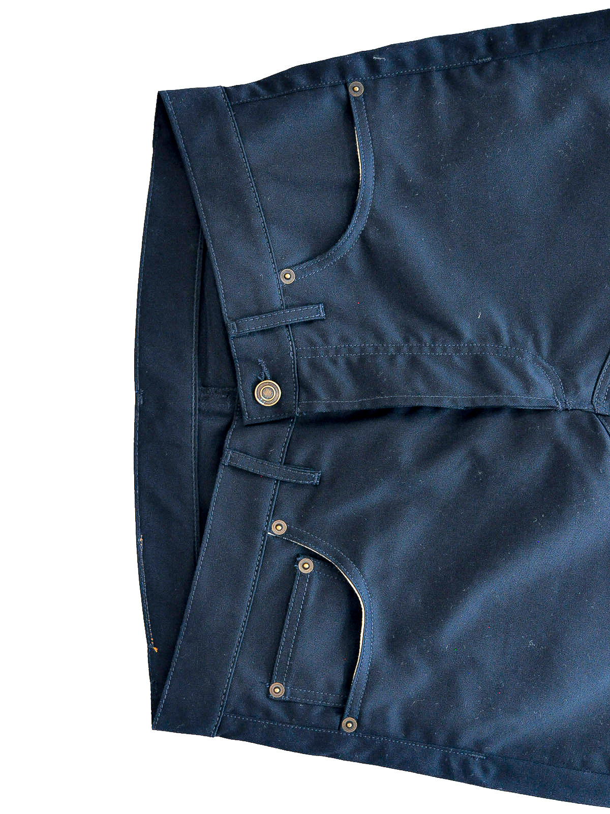 GiglioTigrato Diana Trousers pantaloni blu cotone upcycled