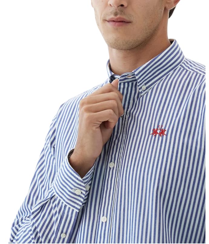 La Martina MCC008 PP746 camicia uomo cotone