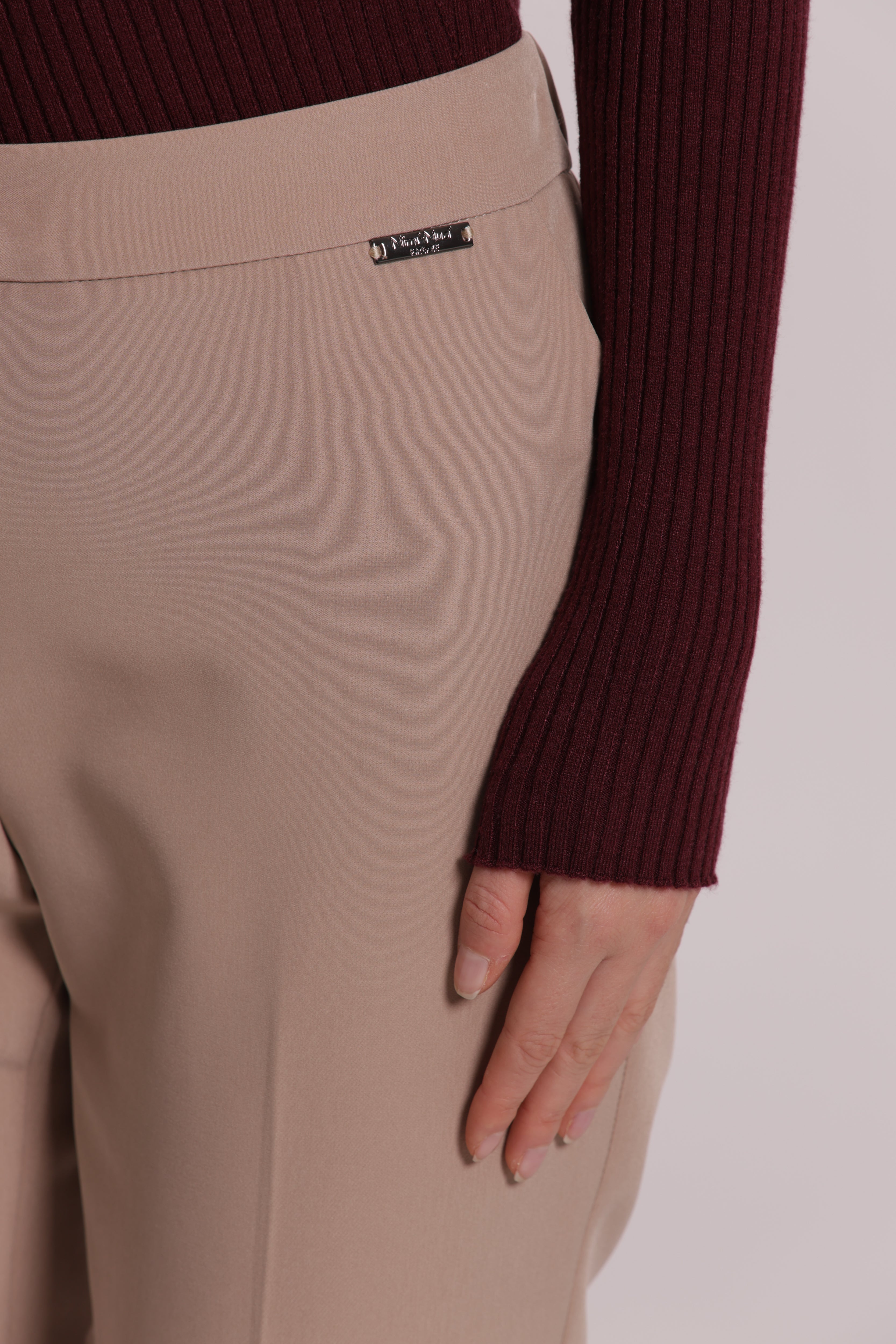 Mimi Mua Pantalone Sigaretta Tecnico Nero
