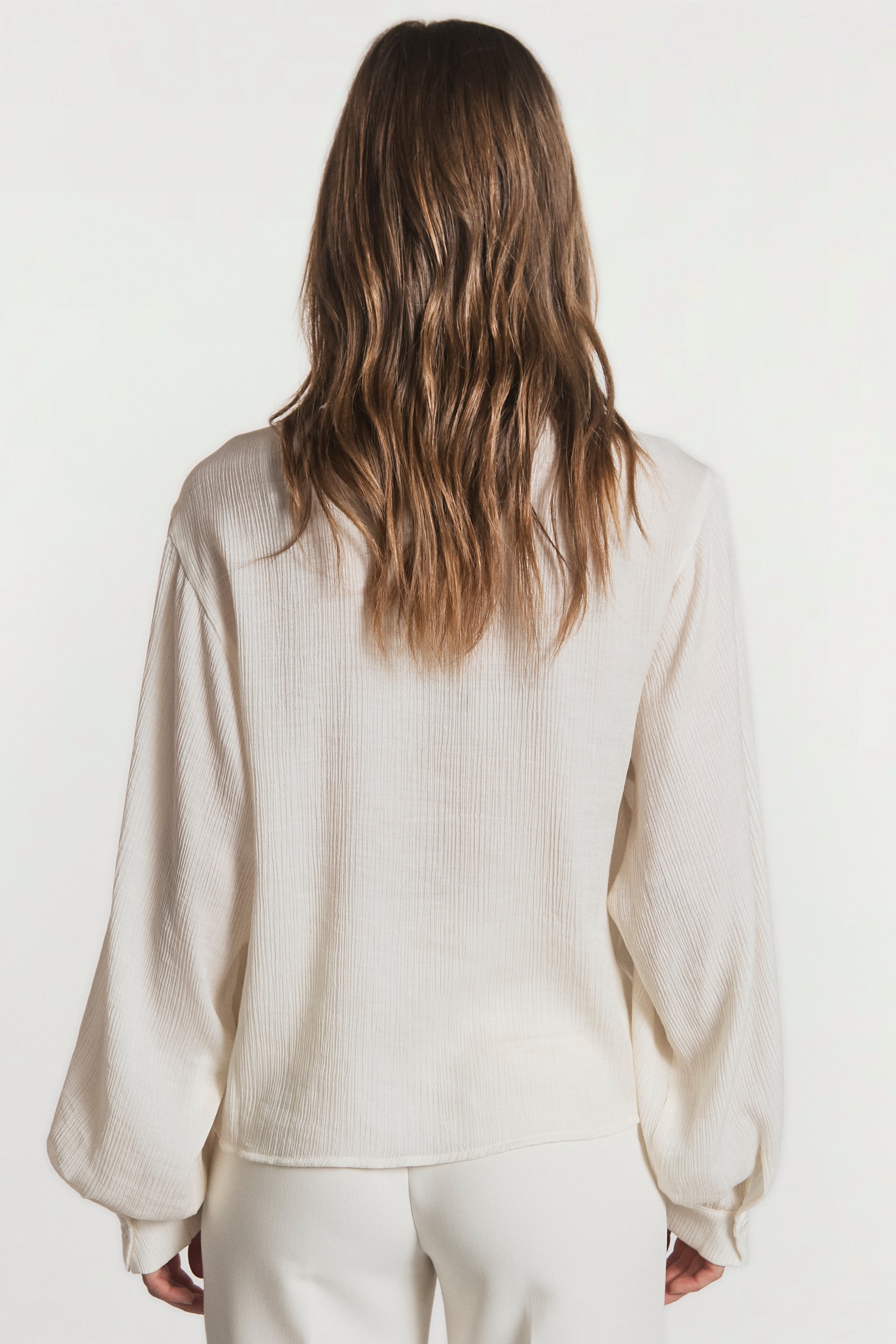 Aaiko Liv blusa crema Sand Shell palloncino