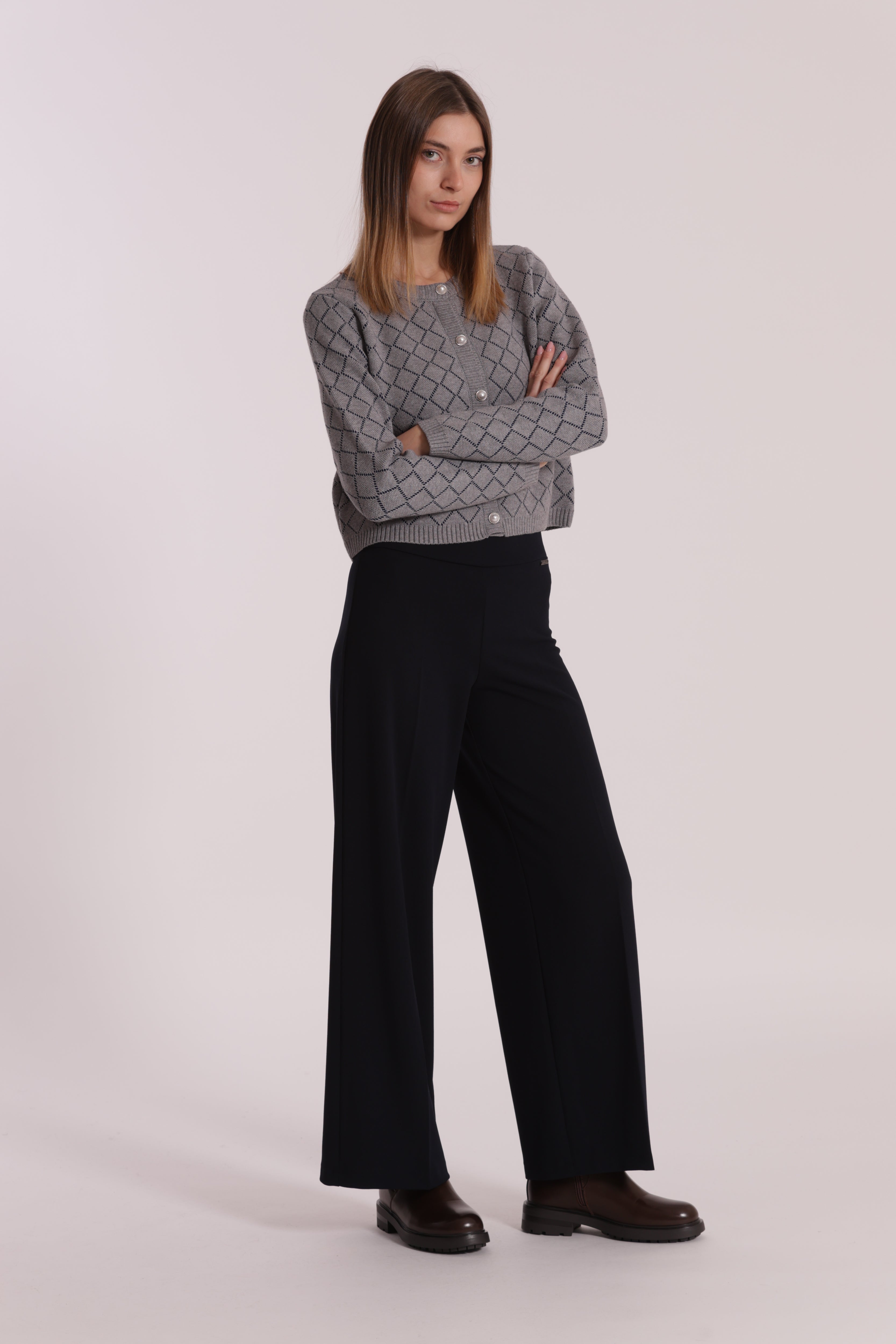 Mimi Mua Palazzo pantaloni in crepe nero