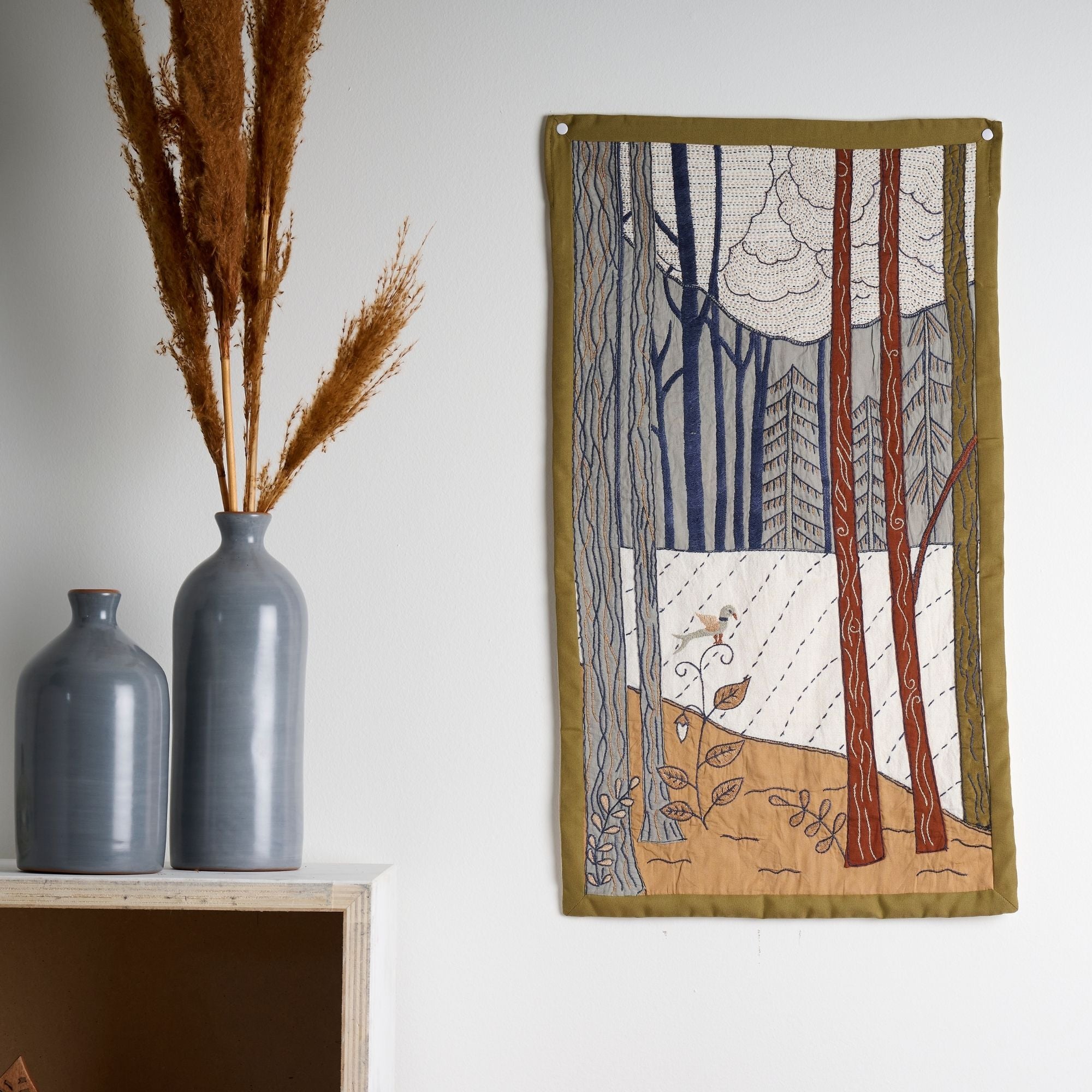 On Earth Bosco pannello cotone multicolore 40x70