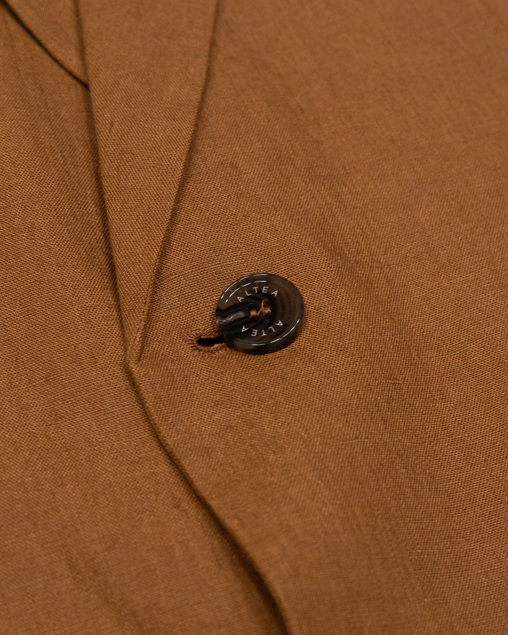Altea Aston blazer in lino cuoio con fodera