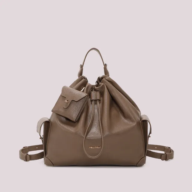 Mimi Mua zaino con tasche nero similpelle