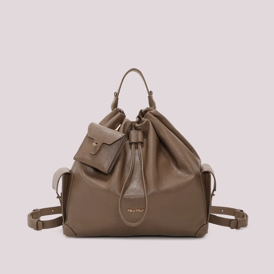 Mimi Mua zaino con tasche nero similpelle
