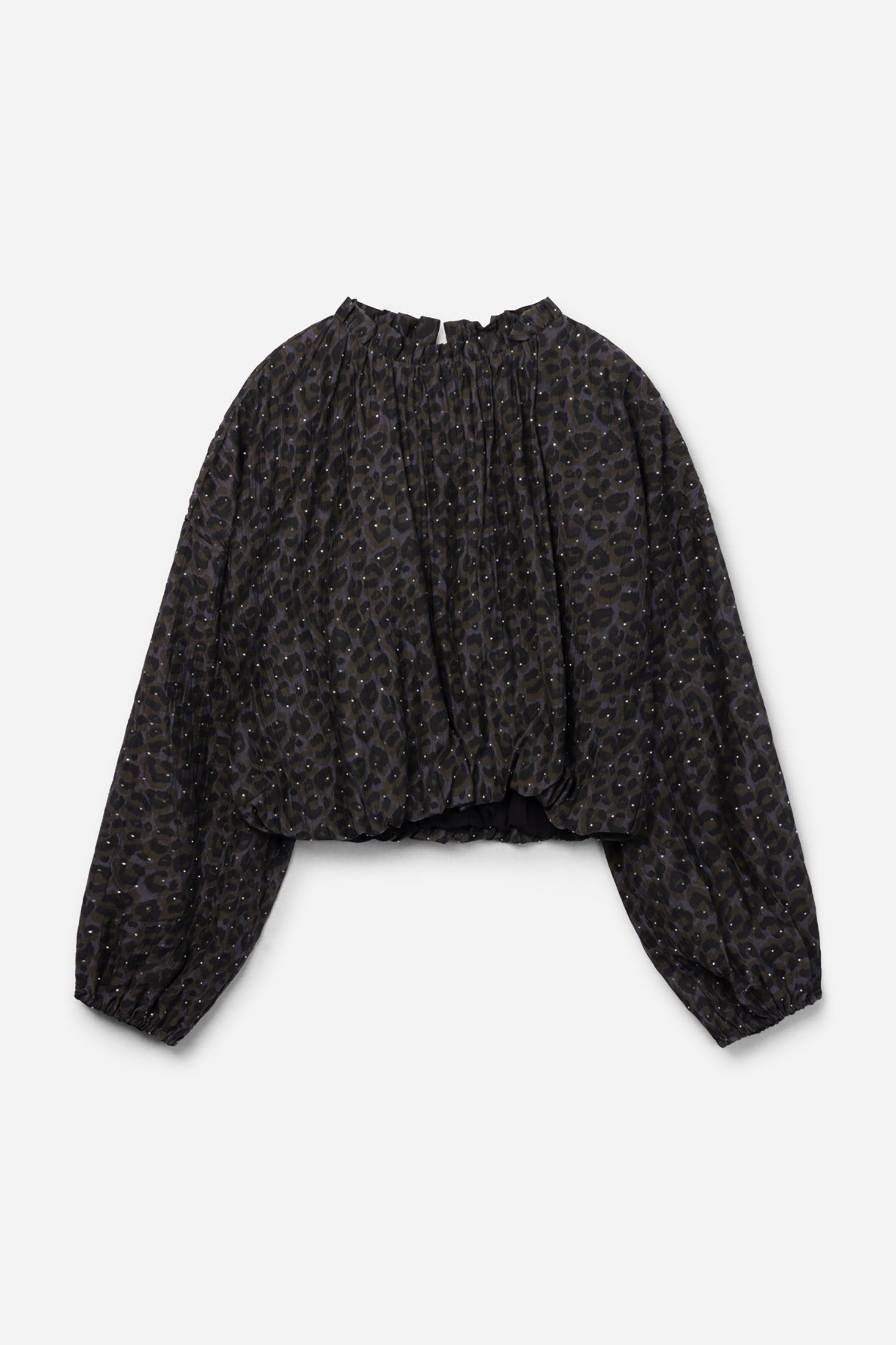 Aaiko Cristy blusa verde TEAK GREEN voile pois