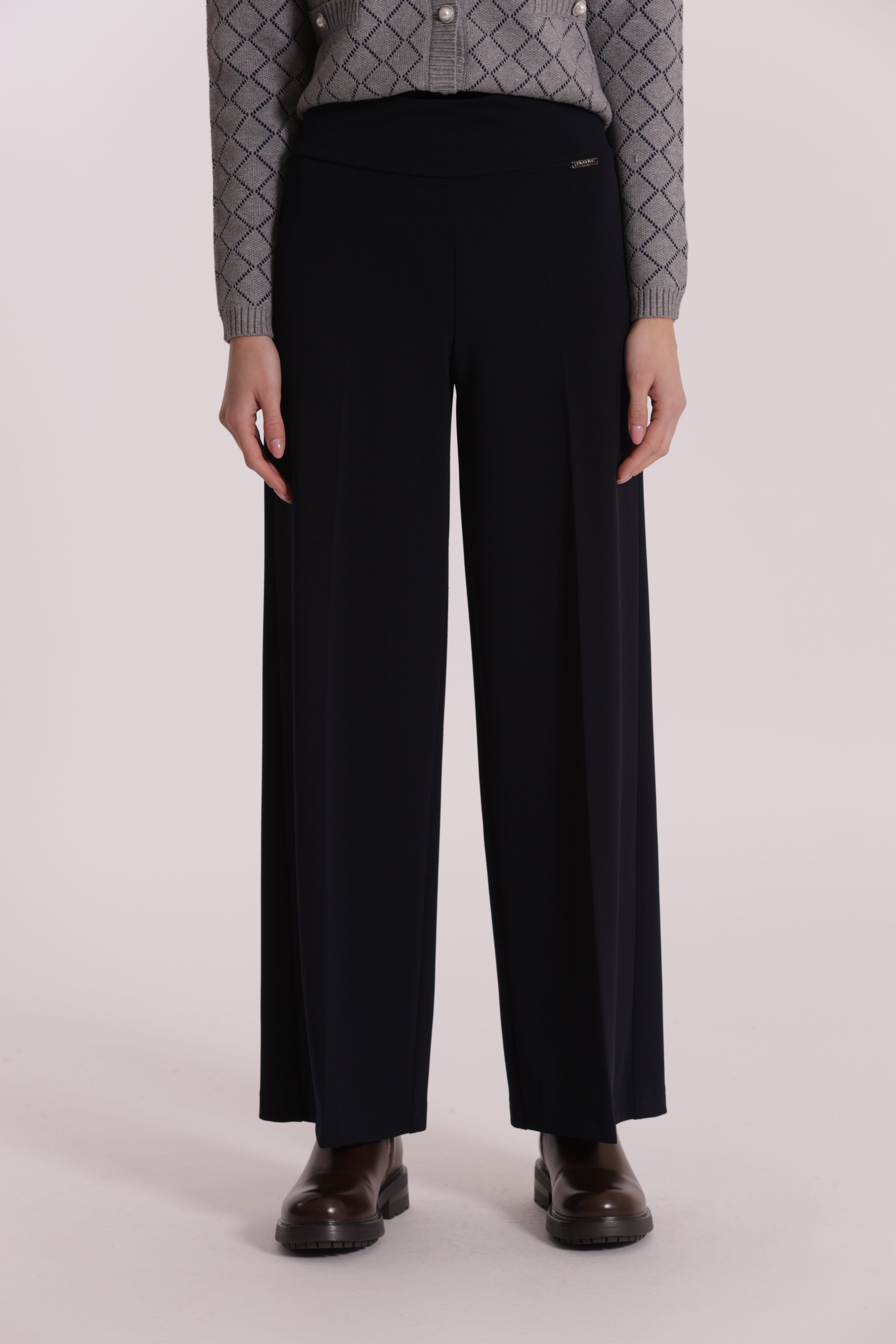 Mimi Mua Palazzo pantaloni in crepe nero