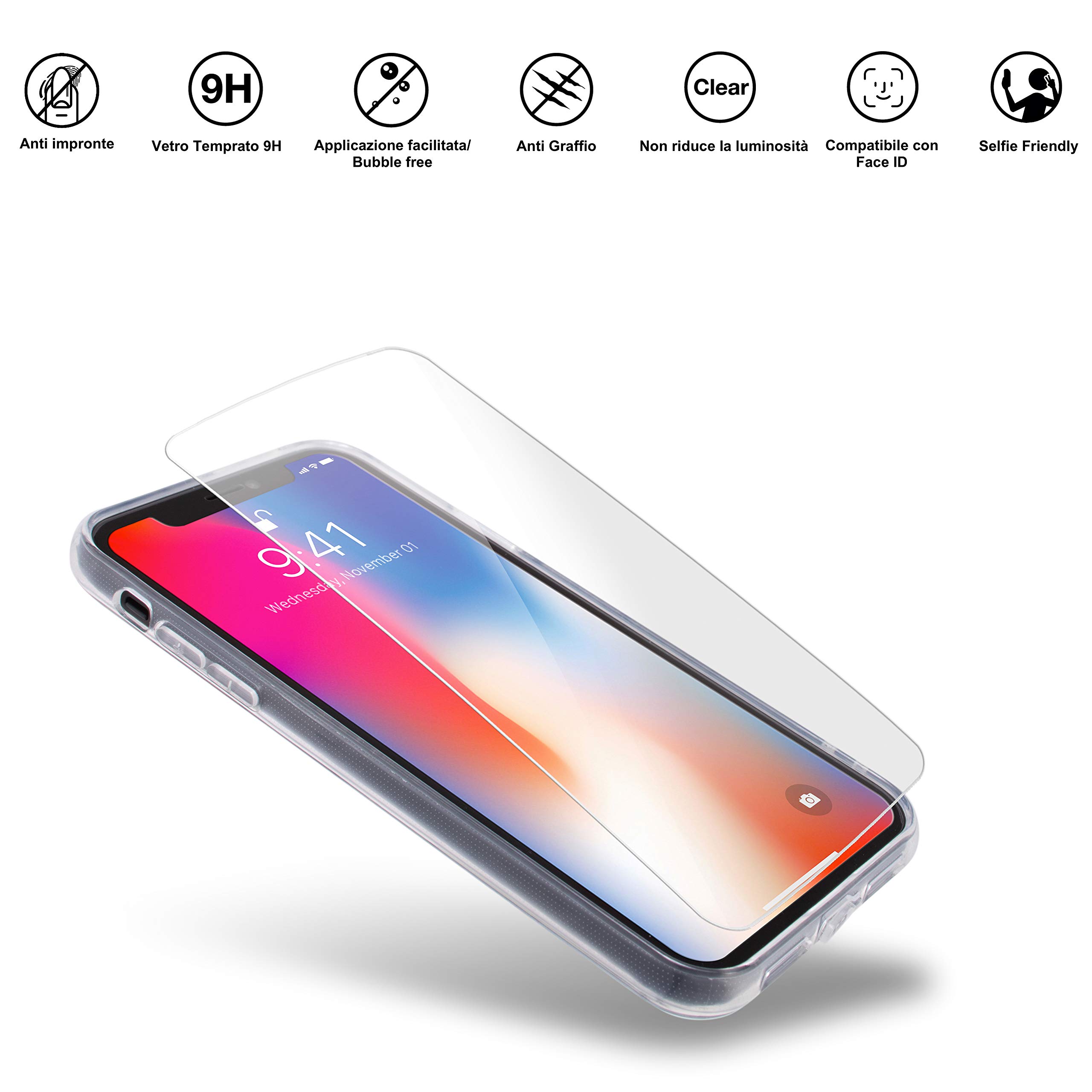 Marcelo Burlon County of Milan iPhone 11 Pro cover trasparente antiurto
