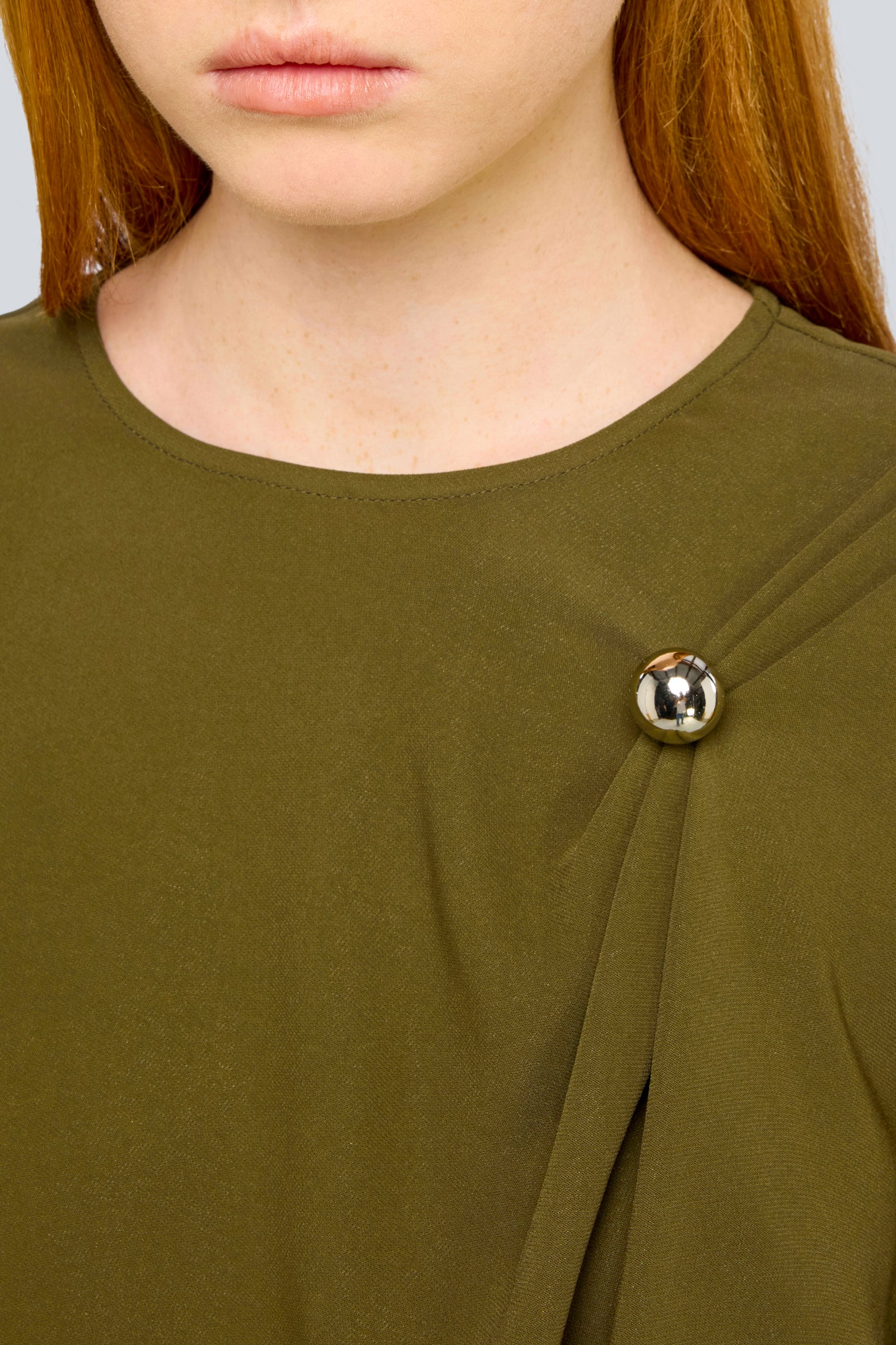 Semicouture Chloe Y6WL07 blusa verde cadì