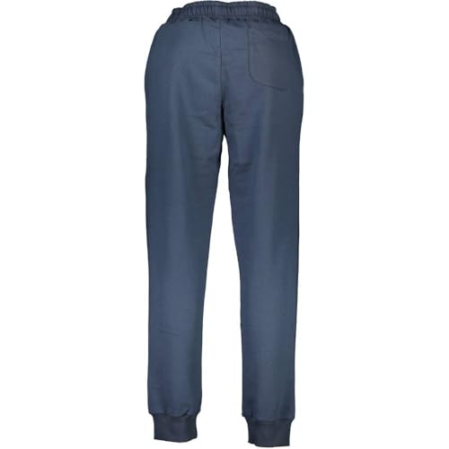 La Martina pantalone uomo blu in cotone con ricamo 3 tasche