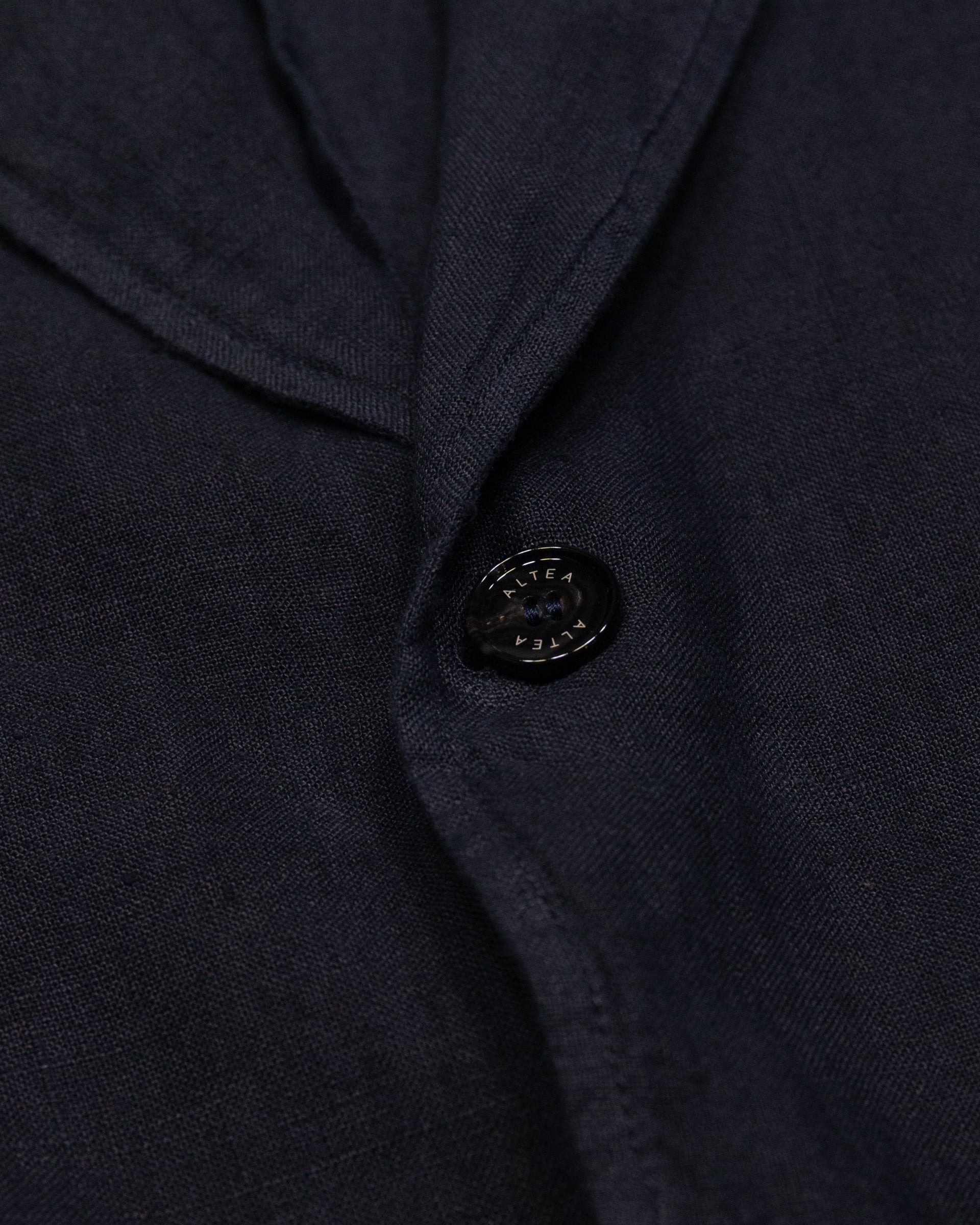 Altea Aaron blazer lino sfoderato navy