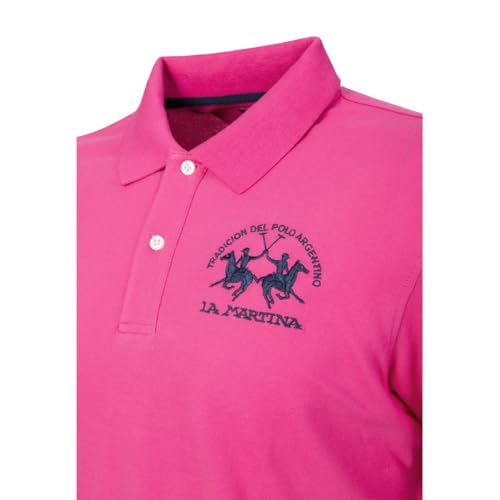 La Martina MCP001 PK001 polo uomo rosa cotone
