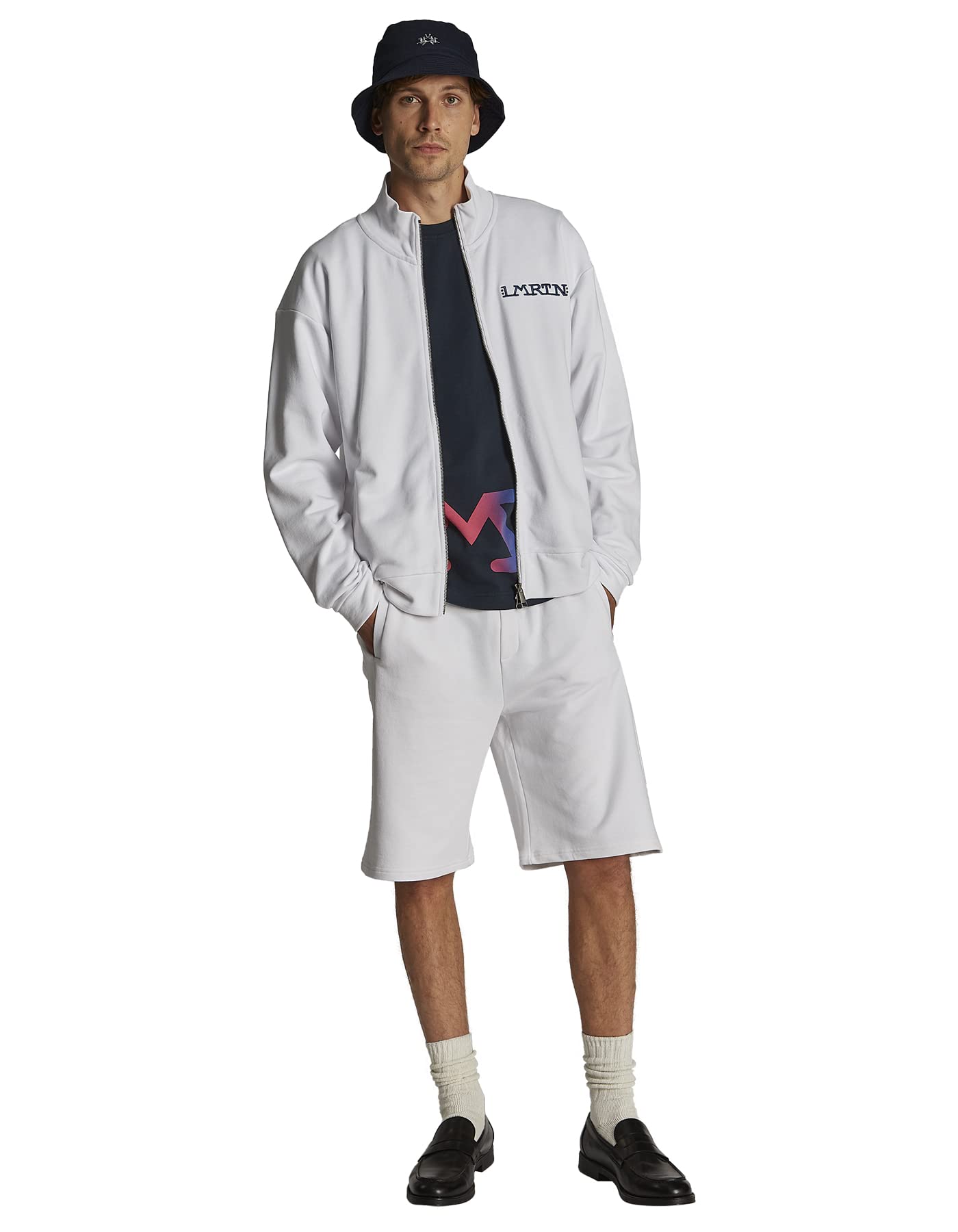 La Martina TMF601-FP533 felpa uomo con zip taglia S