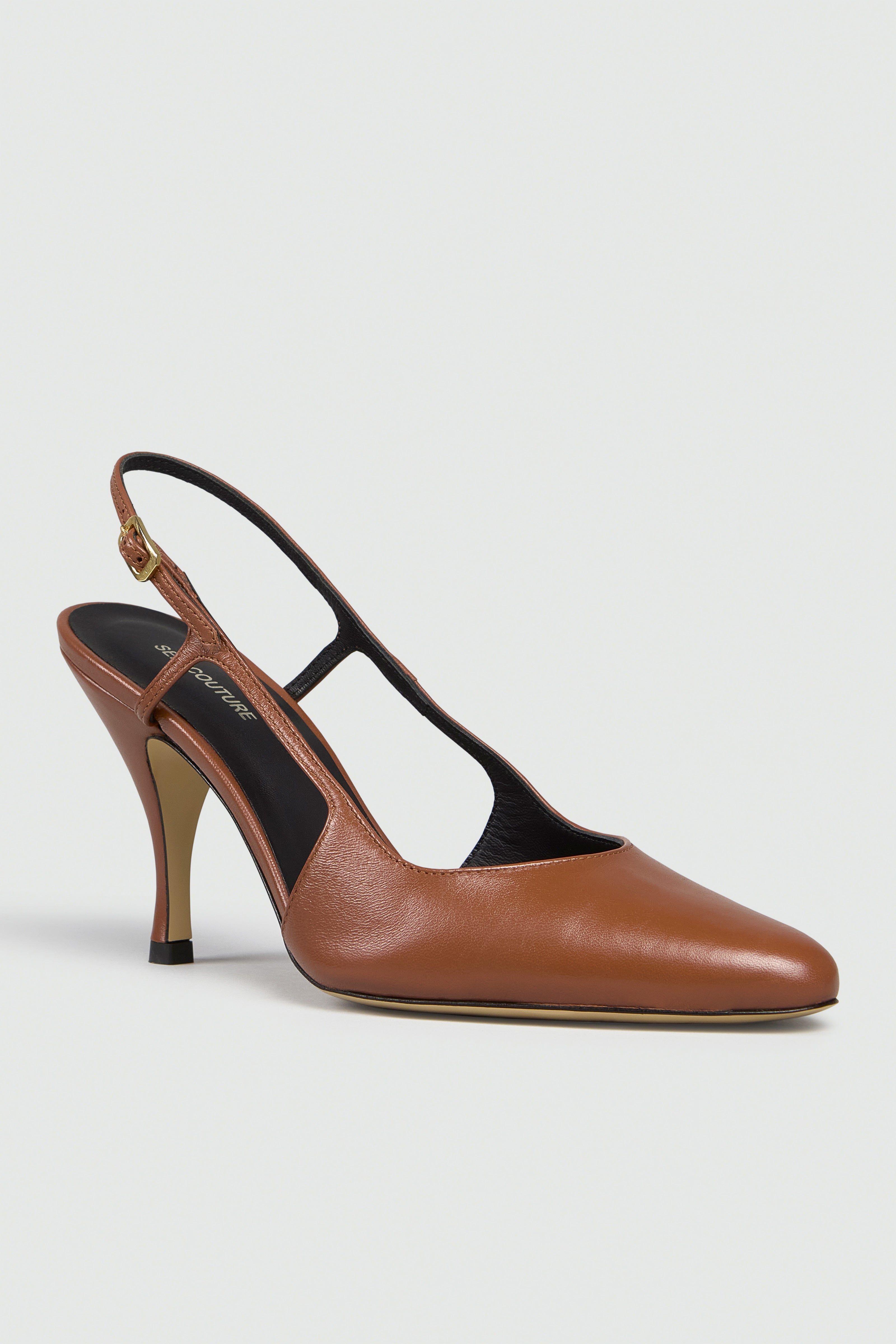 Semicouture Madge sandalo pelle caramello