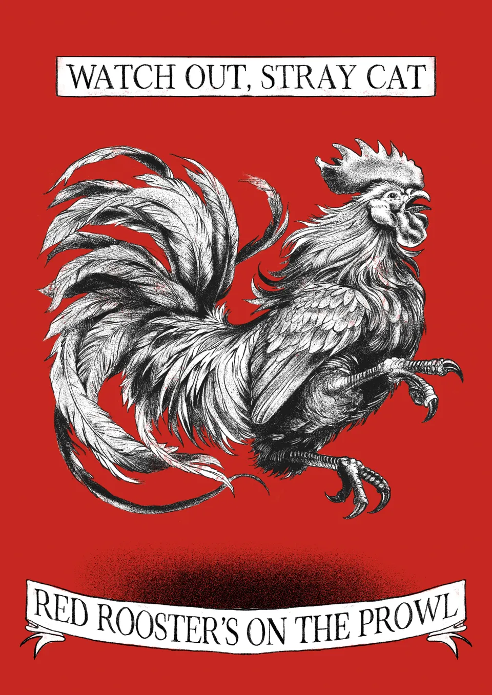 GiglioTigrato The Rooster poster A2 carta 200g
