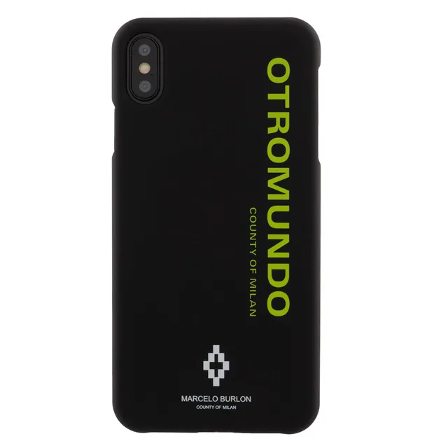 Marcelo Burlon County of Milan custodia iPhone XS Max antiurto vetro 9H