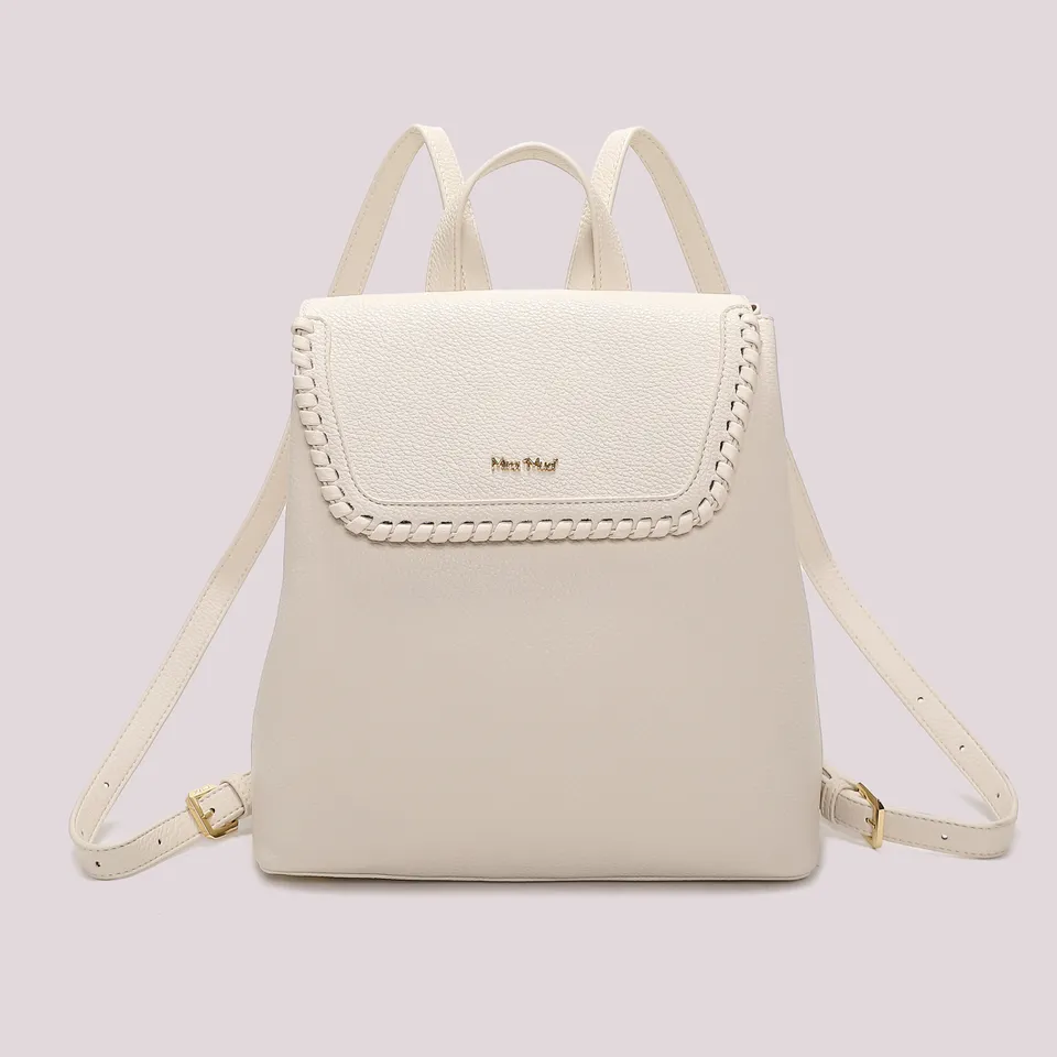 Mimi Mua Zaino Bordo Intrecciato Nero poliuretano 27,5 cm