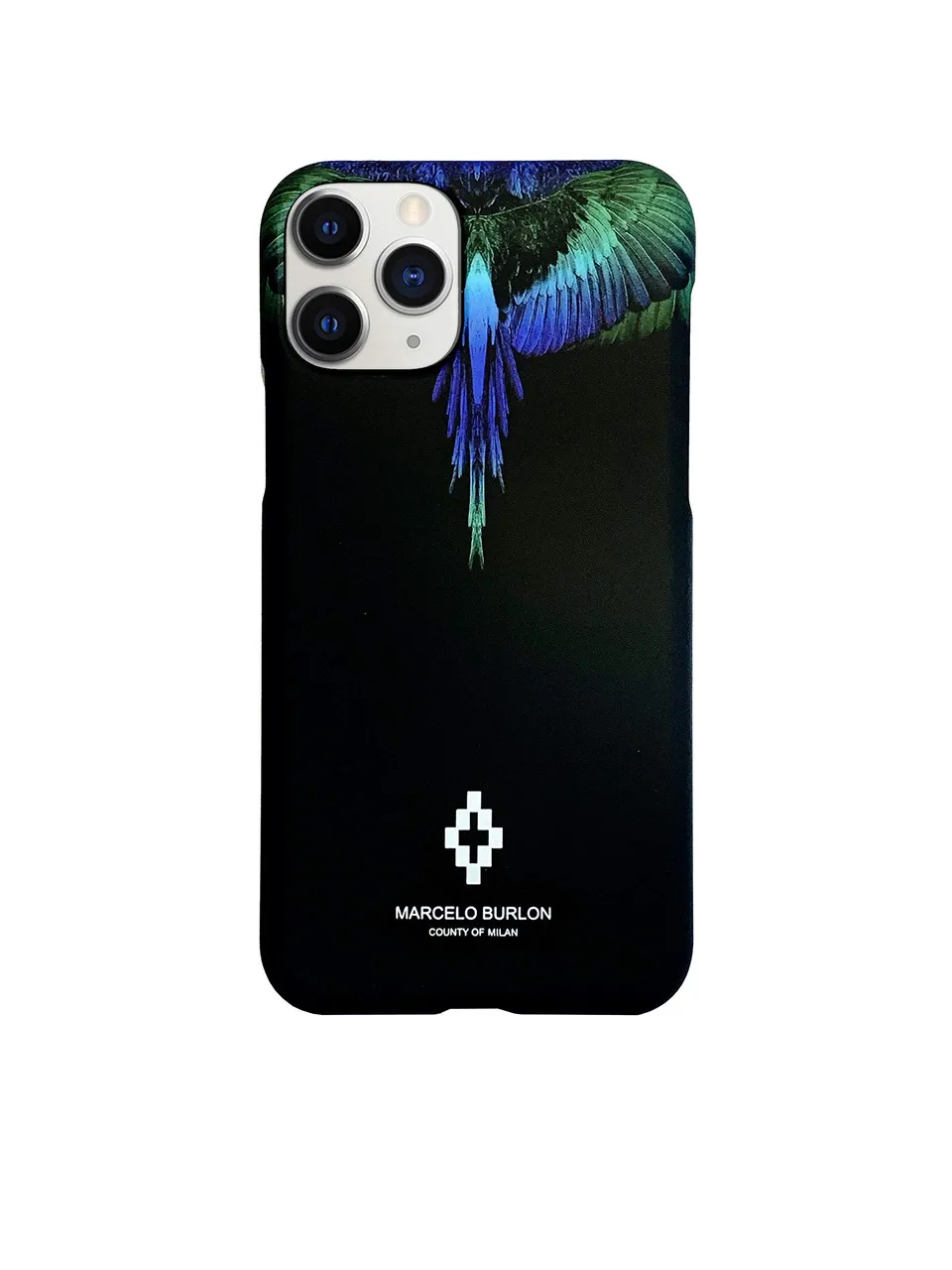 Marcelo Burlon Blue Wings custodia iPhone 11 Pro soft touch