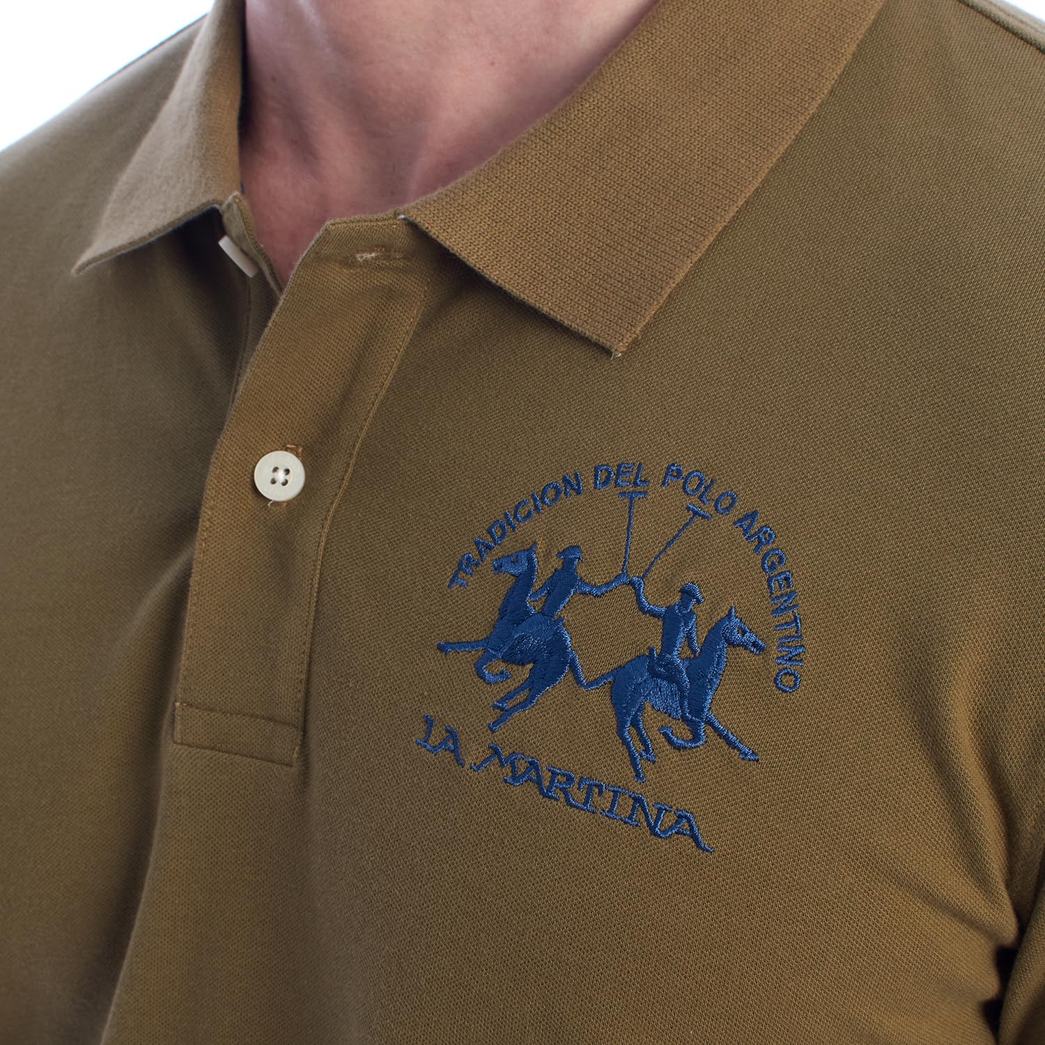 La Martina YMP001-PK001 polo uomo taglia L piqué