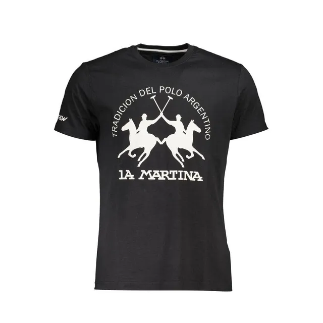 La Martina t-shirt uomo nera XL girocollo cotone