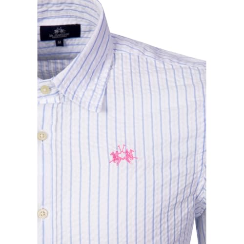 La Martina MCC014 camicia 3XL a righe in cotone