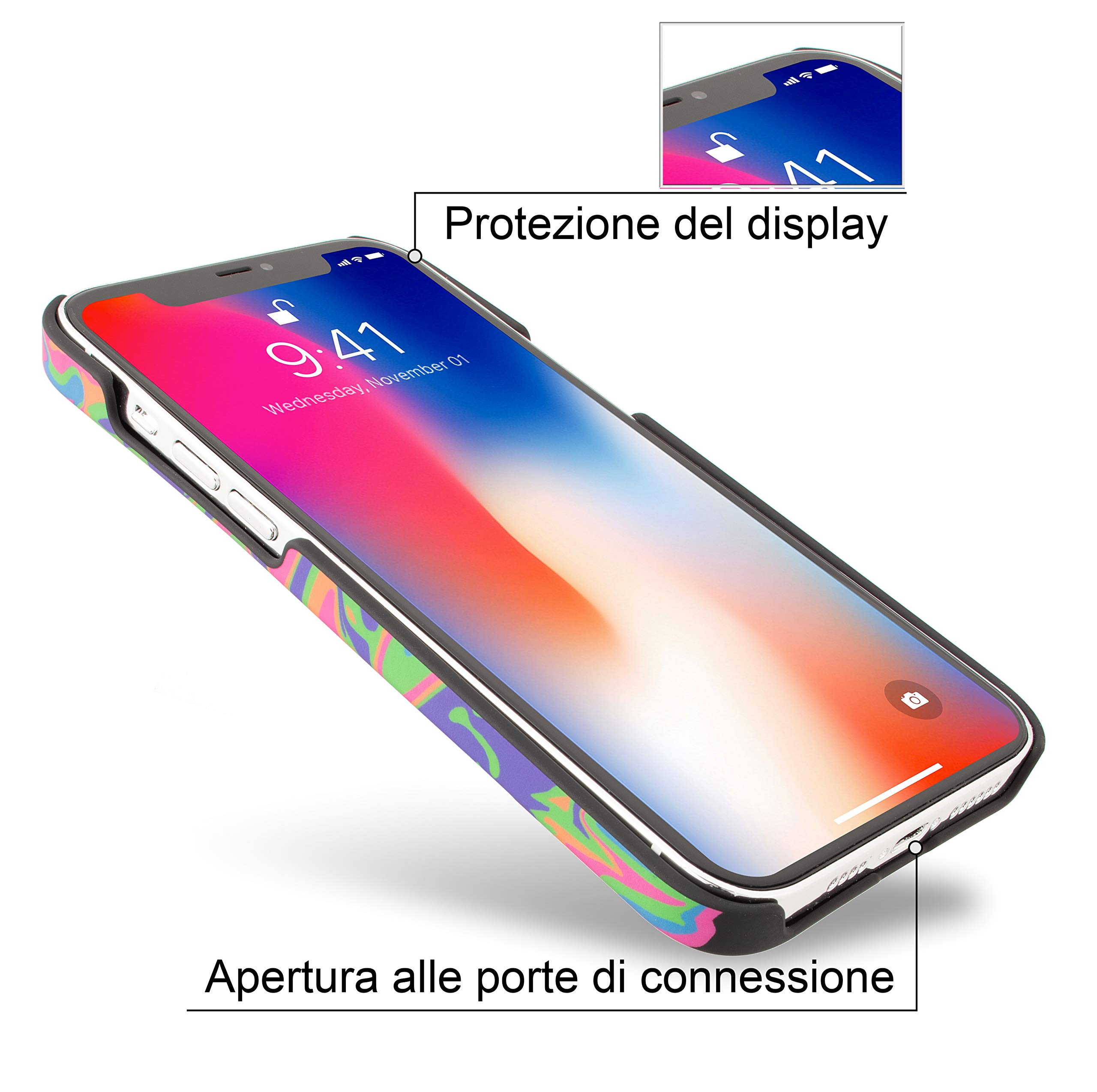 Marcelo Burlon County of Milan iPhone 12 Pro Max cover rigida 6,7