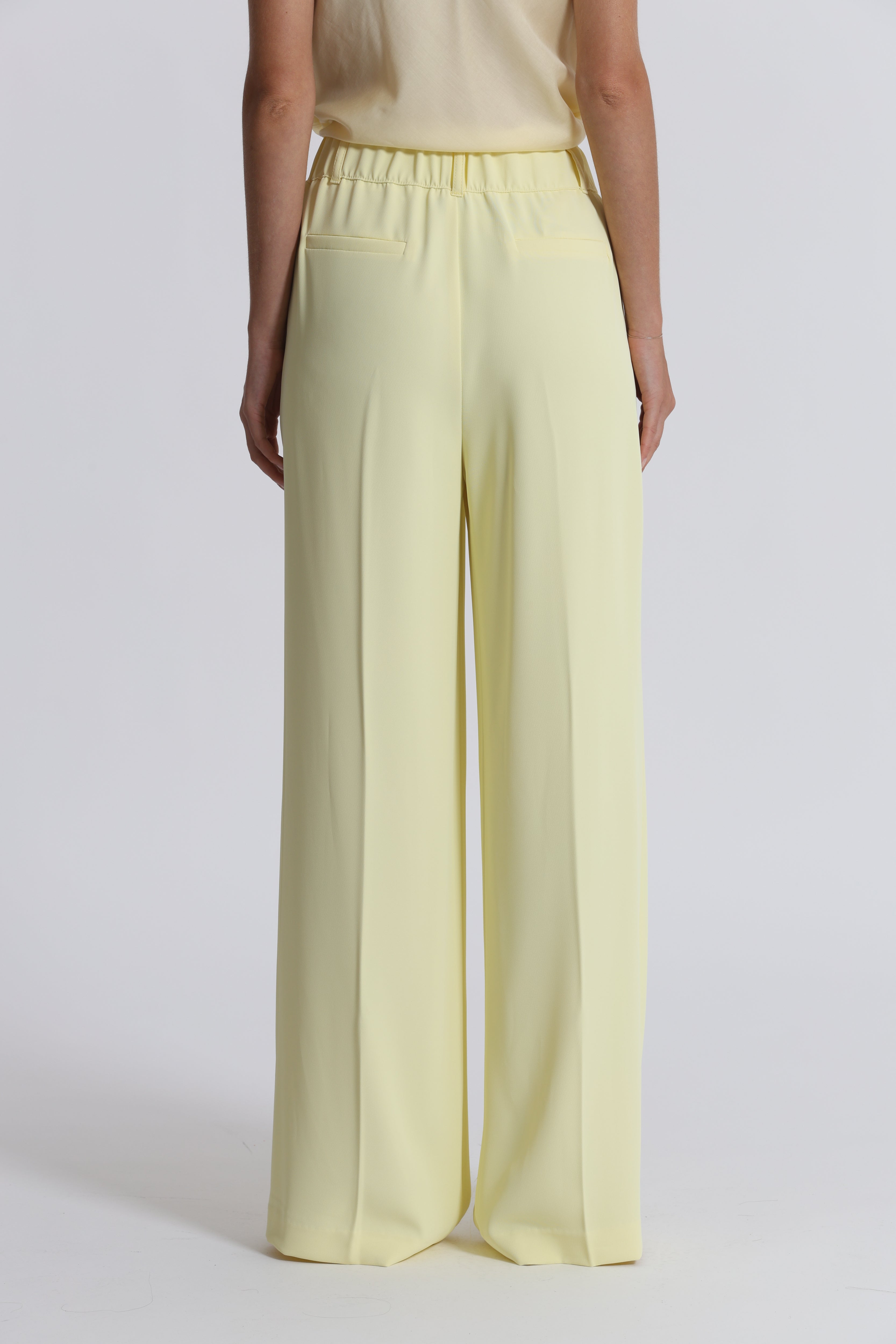 Mimi Mua Pantalone Palazzo Giallo Chiaro