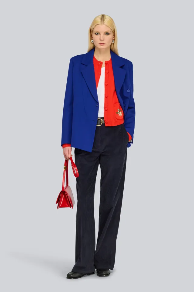 Semicouture Jorie giacca doppiopetto punto milano cina regular