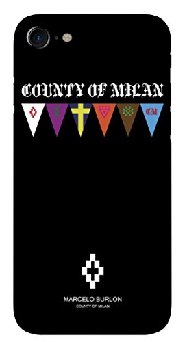 Marcelo Burlon County of Milan Flags cover iPhone 7/8 nera