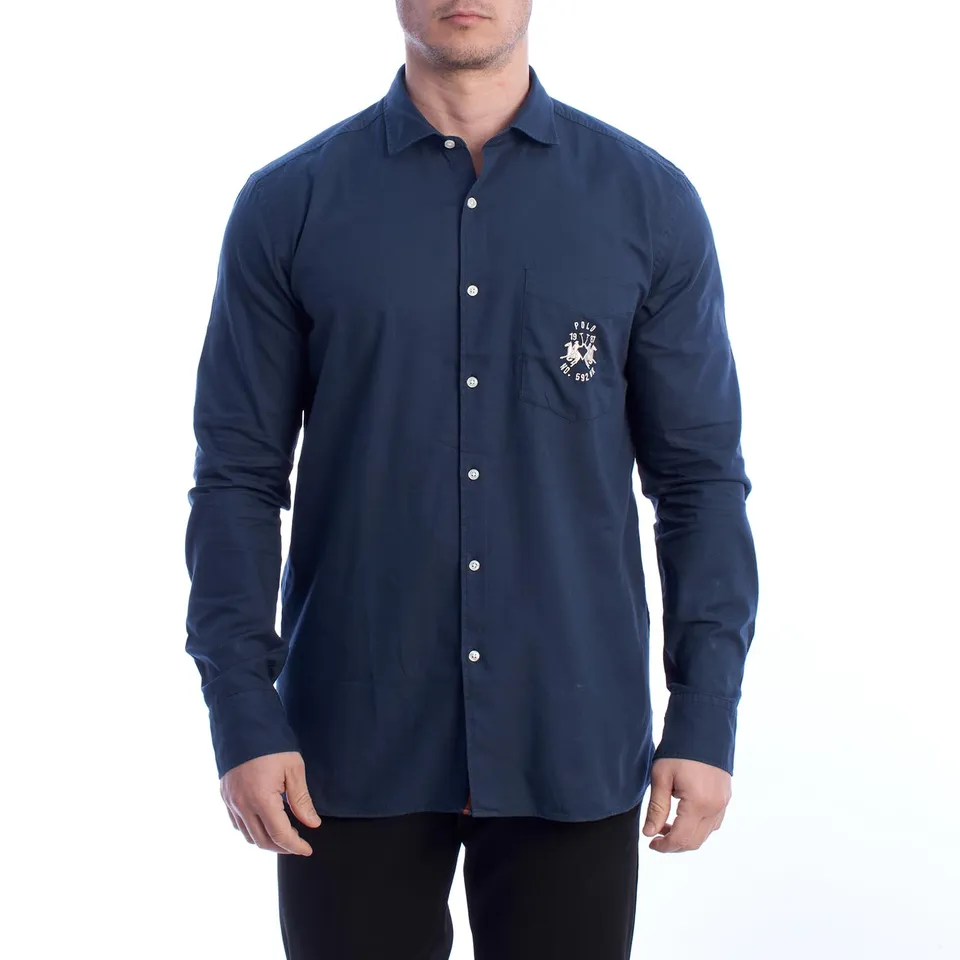 La Martina Oxford YMC008-OX077 camicia uomo XL cotone