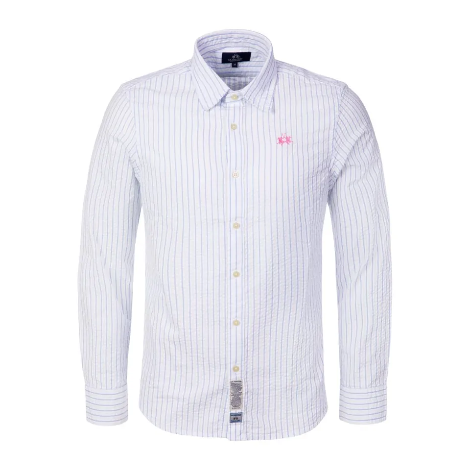 La Martina MCC014 camicia 3XL a righe in cotone