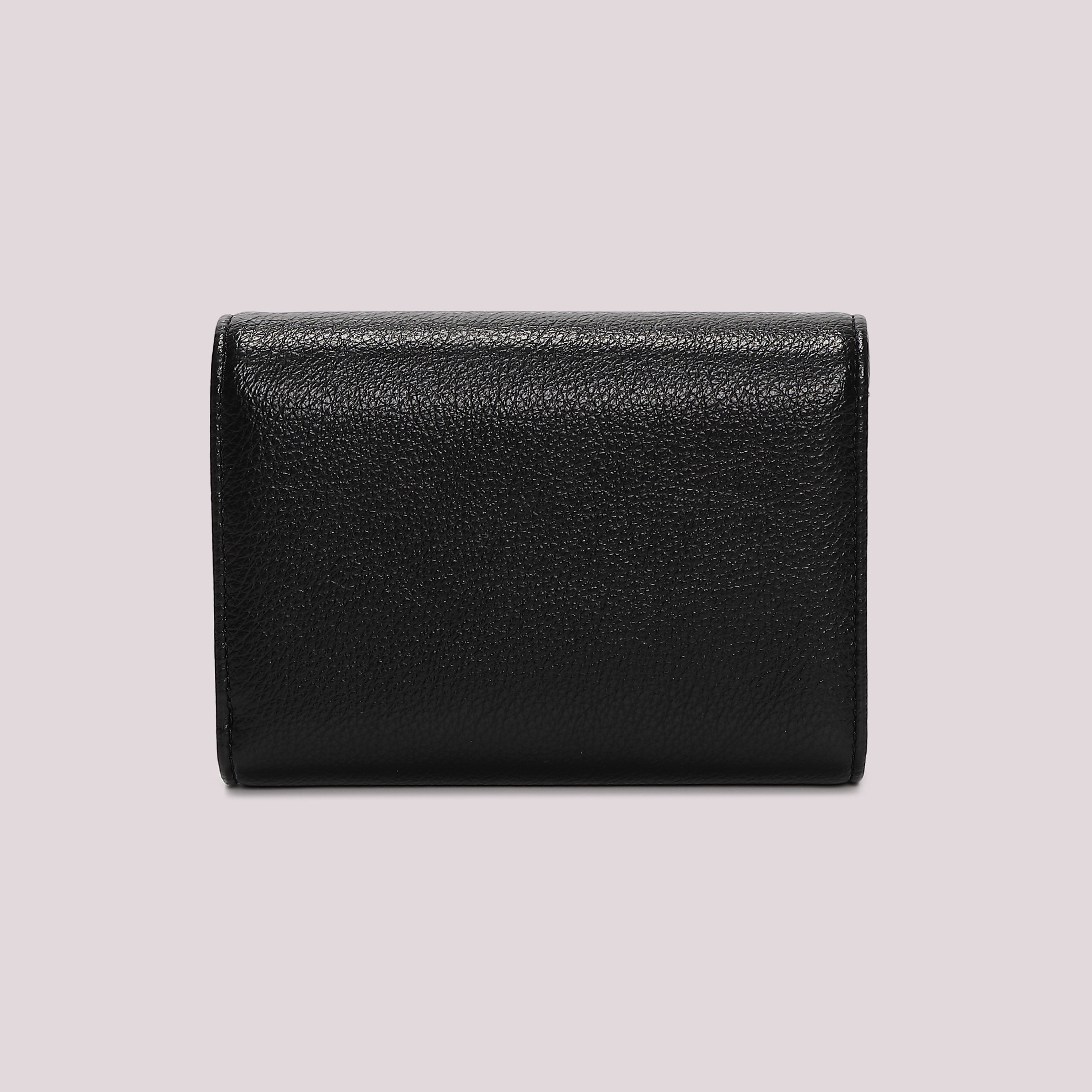 Mimi Mua Basic con Patta Portafoglio Medio Nero