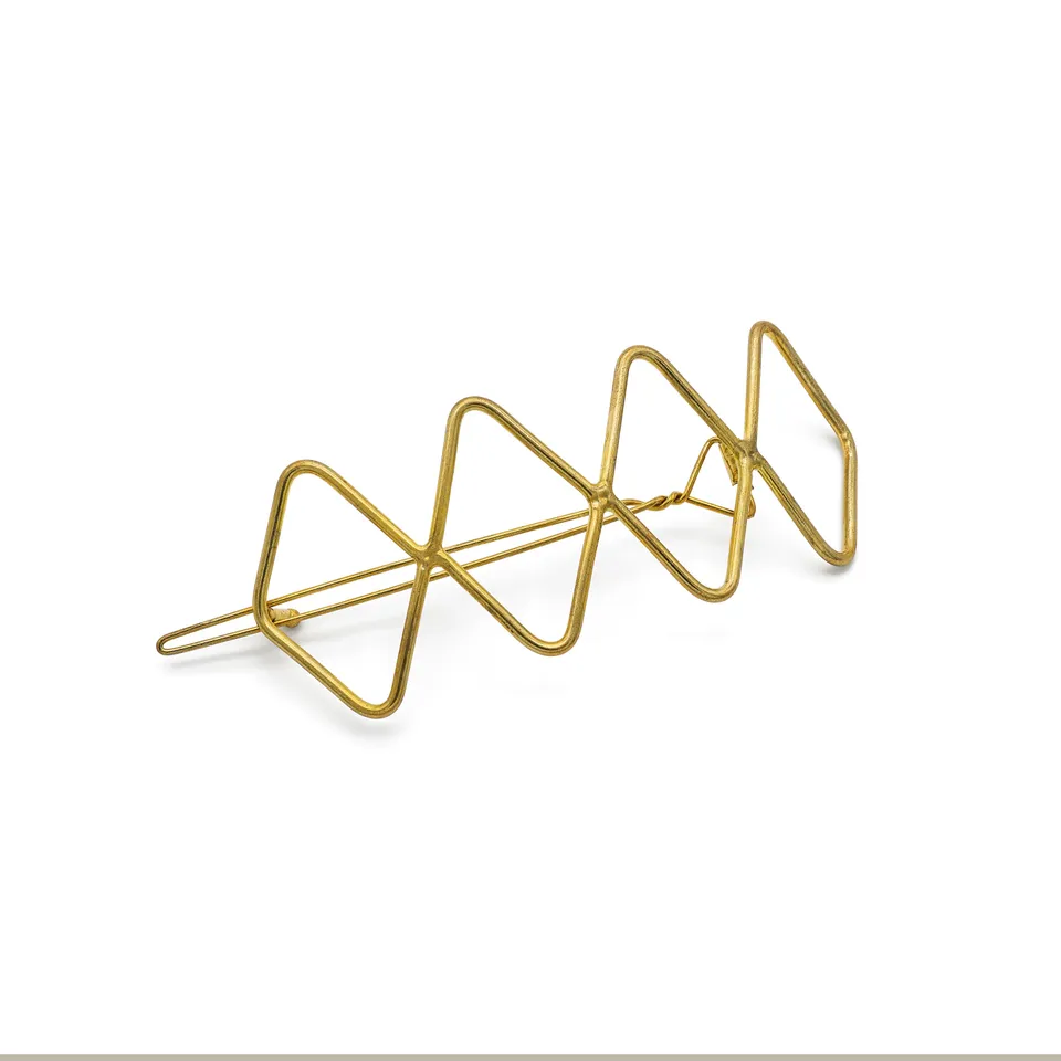 On Earth Flow fermacapelli dorato ottone wire 11,5 cm
