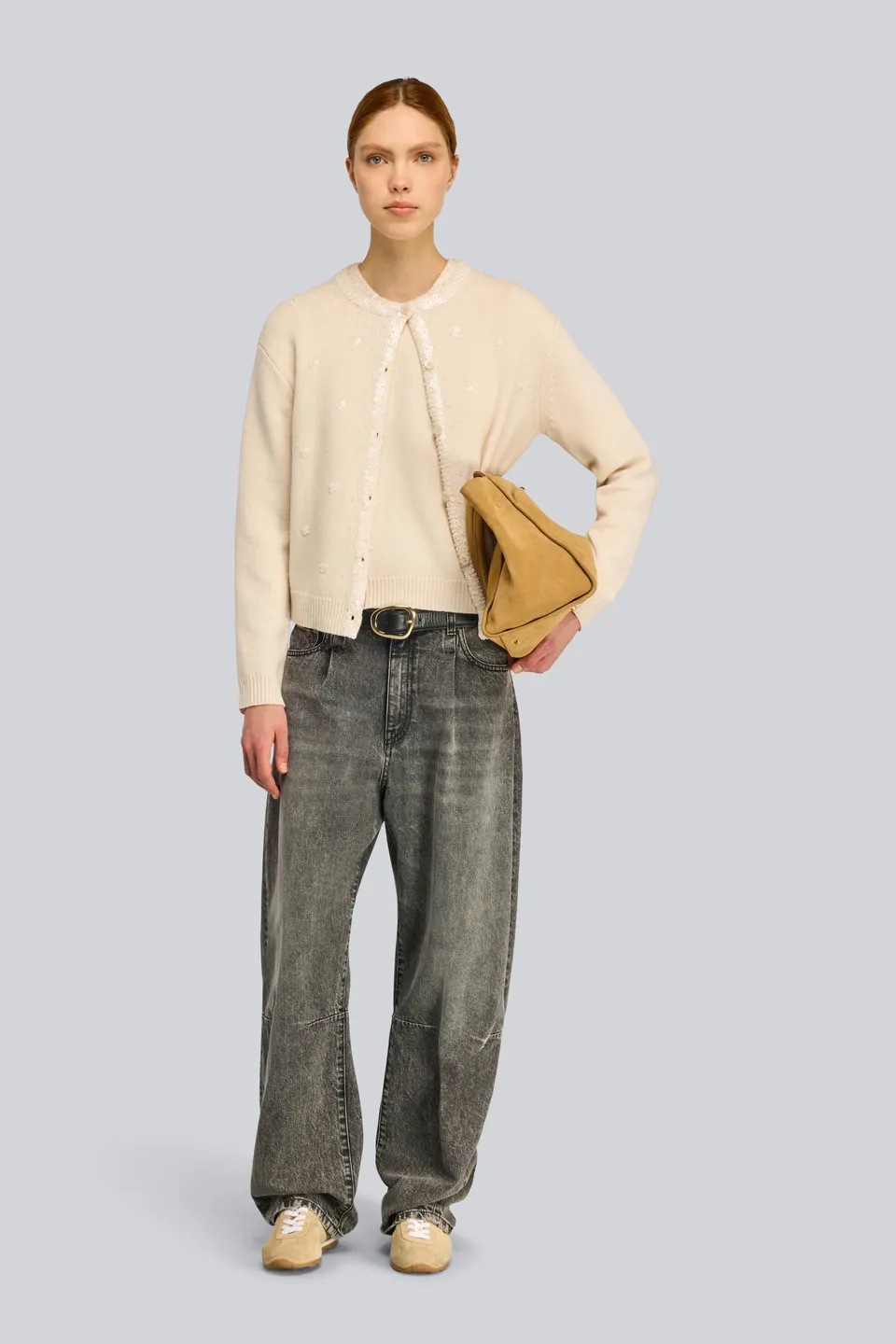 Semicouture Gipsy cardigan misto cashmere ricamo