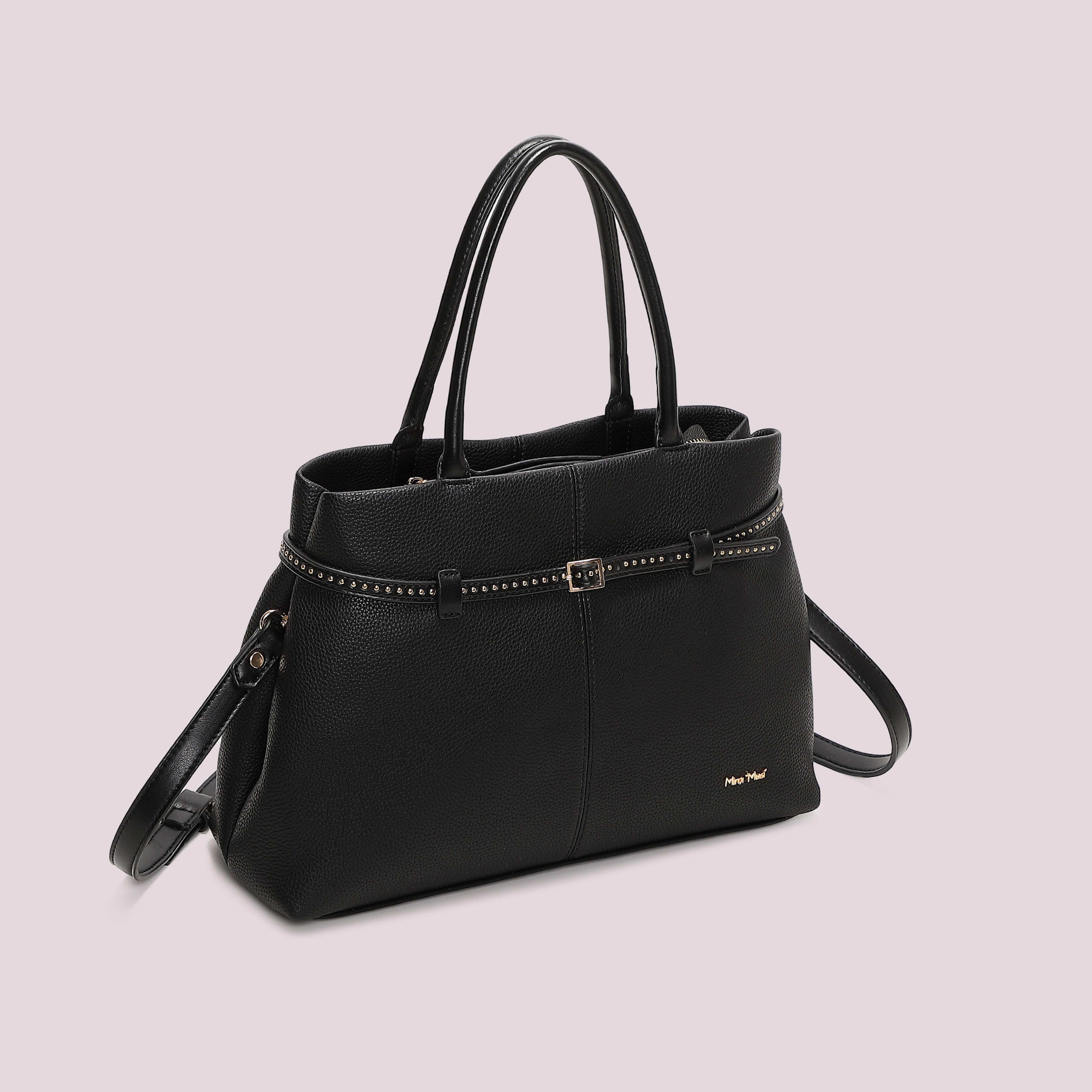 Mimi Mua Borsa Shopping Cinturino Bianco Similpelle